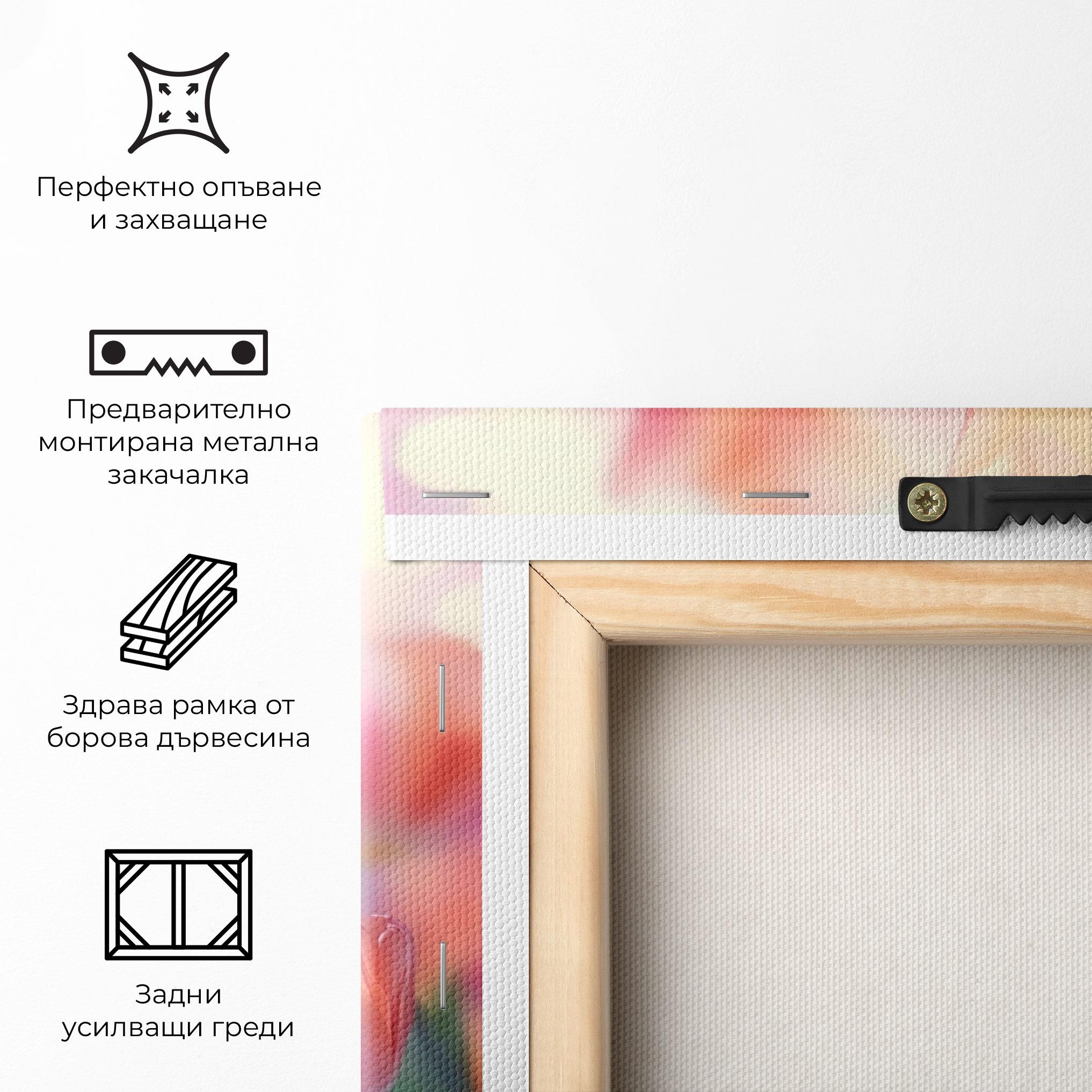 Картина на платно Dreamy Tulips mockup 5