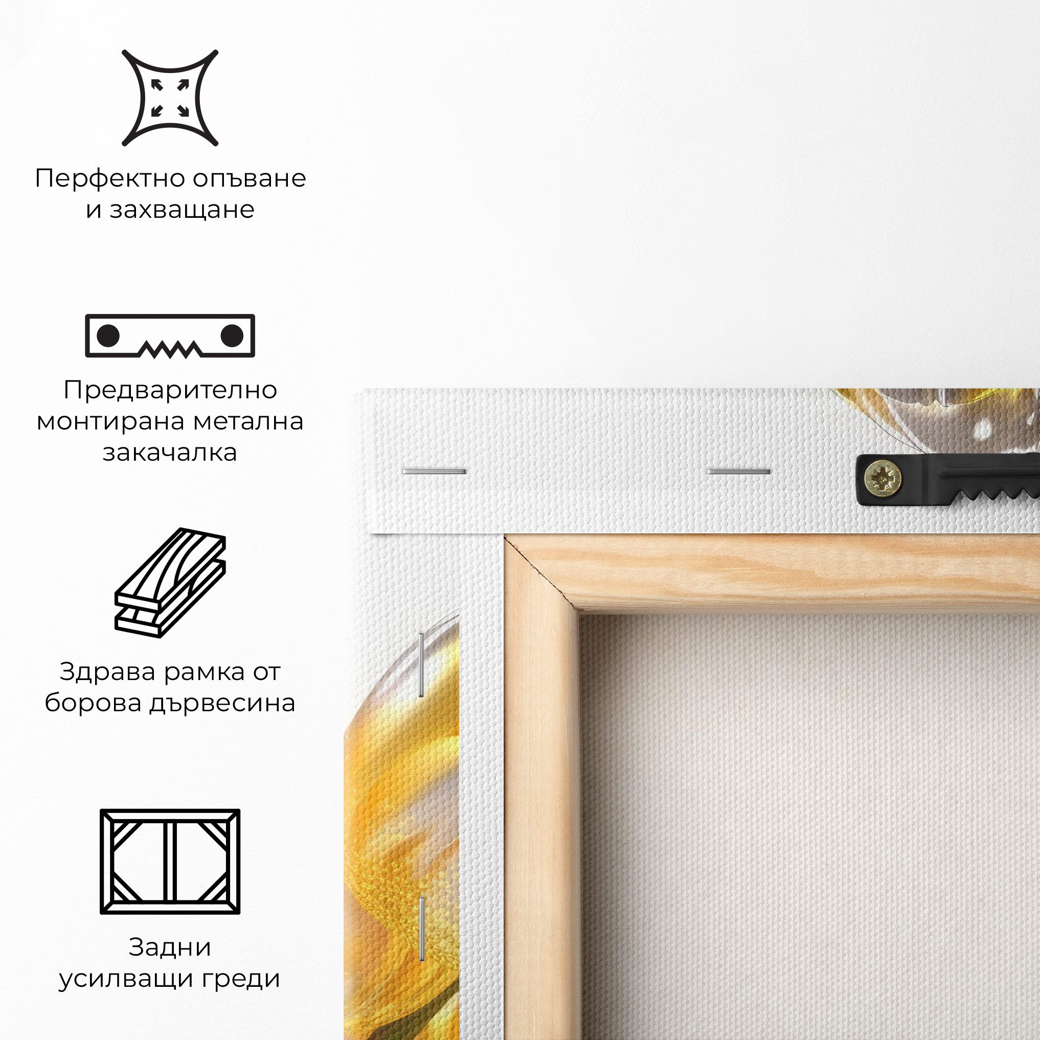 Gold White Tulips mockup 5