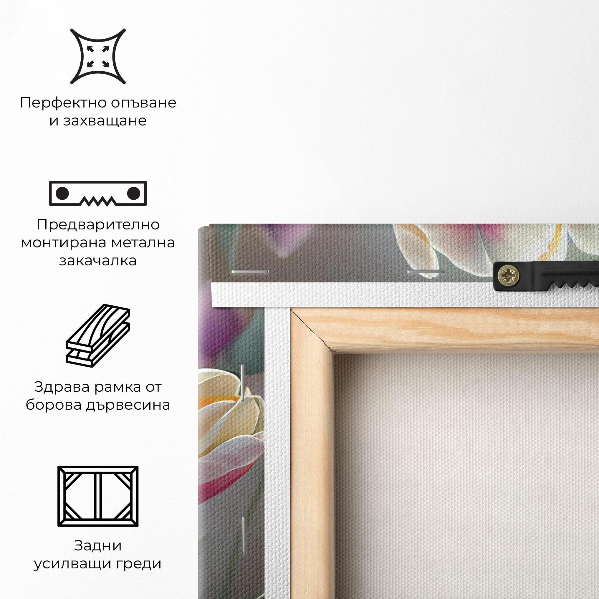 Картина на платно Pretty Tulips mockup 5