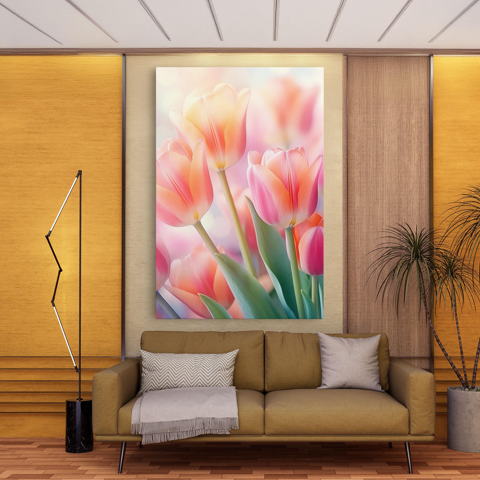 Картина на платно Dreamy Tulips mockup 9