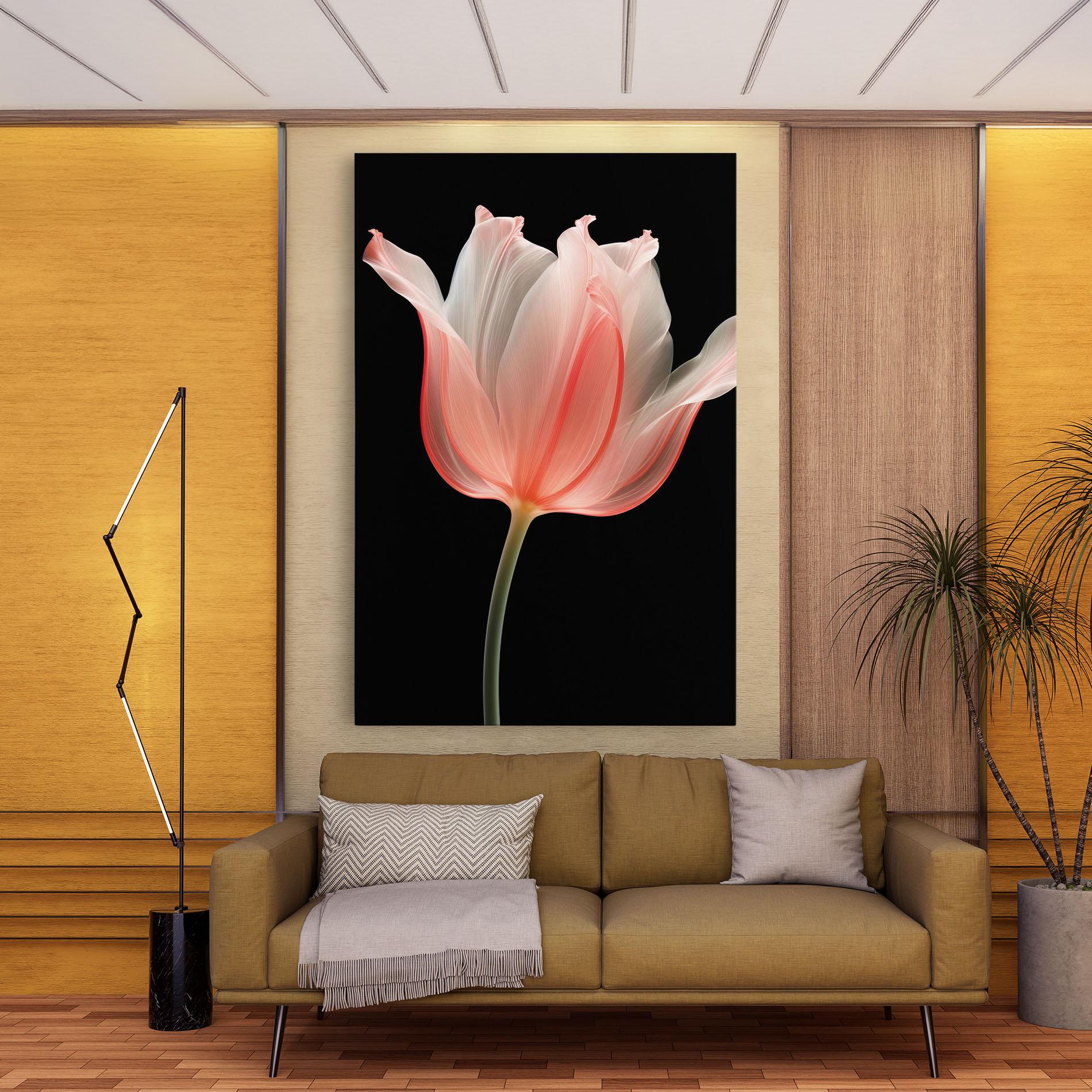 Картина на платно Pastel Pink Tulip mockup 9