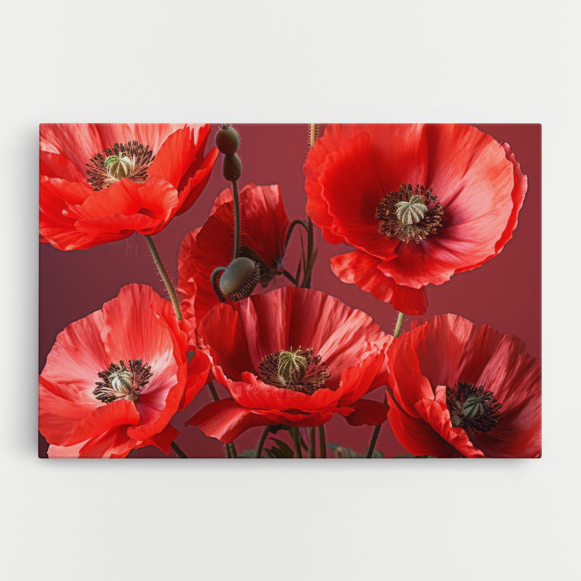 Картина на платно Red Poppies mockup 0