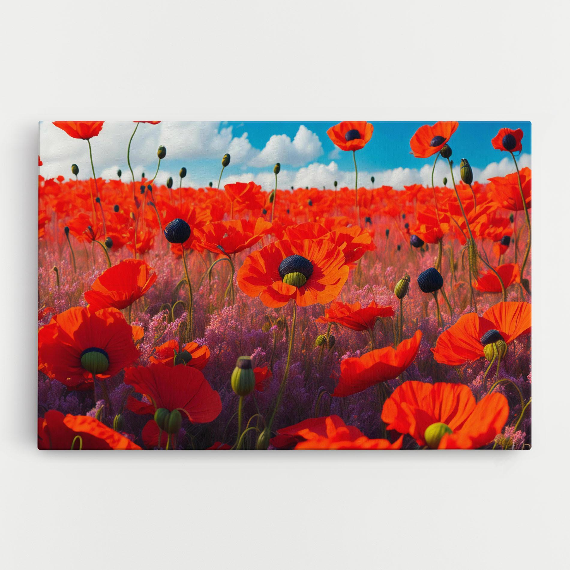 Картина на платно Wild Poppies mockup 0