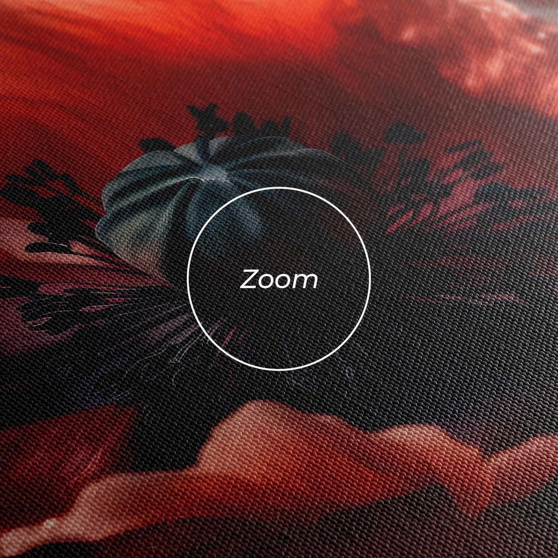 Картина на платно Dark Shade Poppy mockup 3