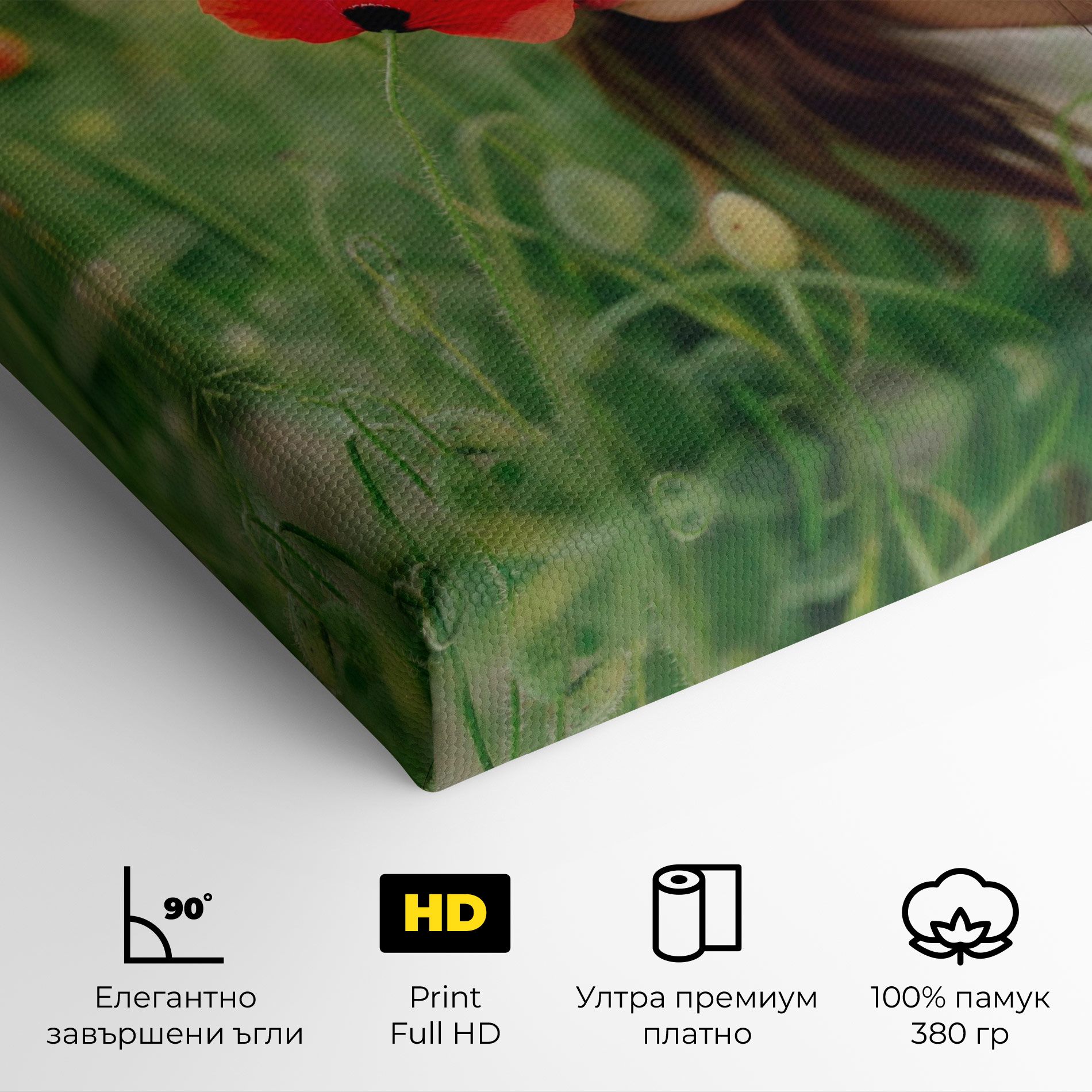 Girl With Poppies mockup 4