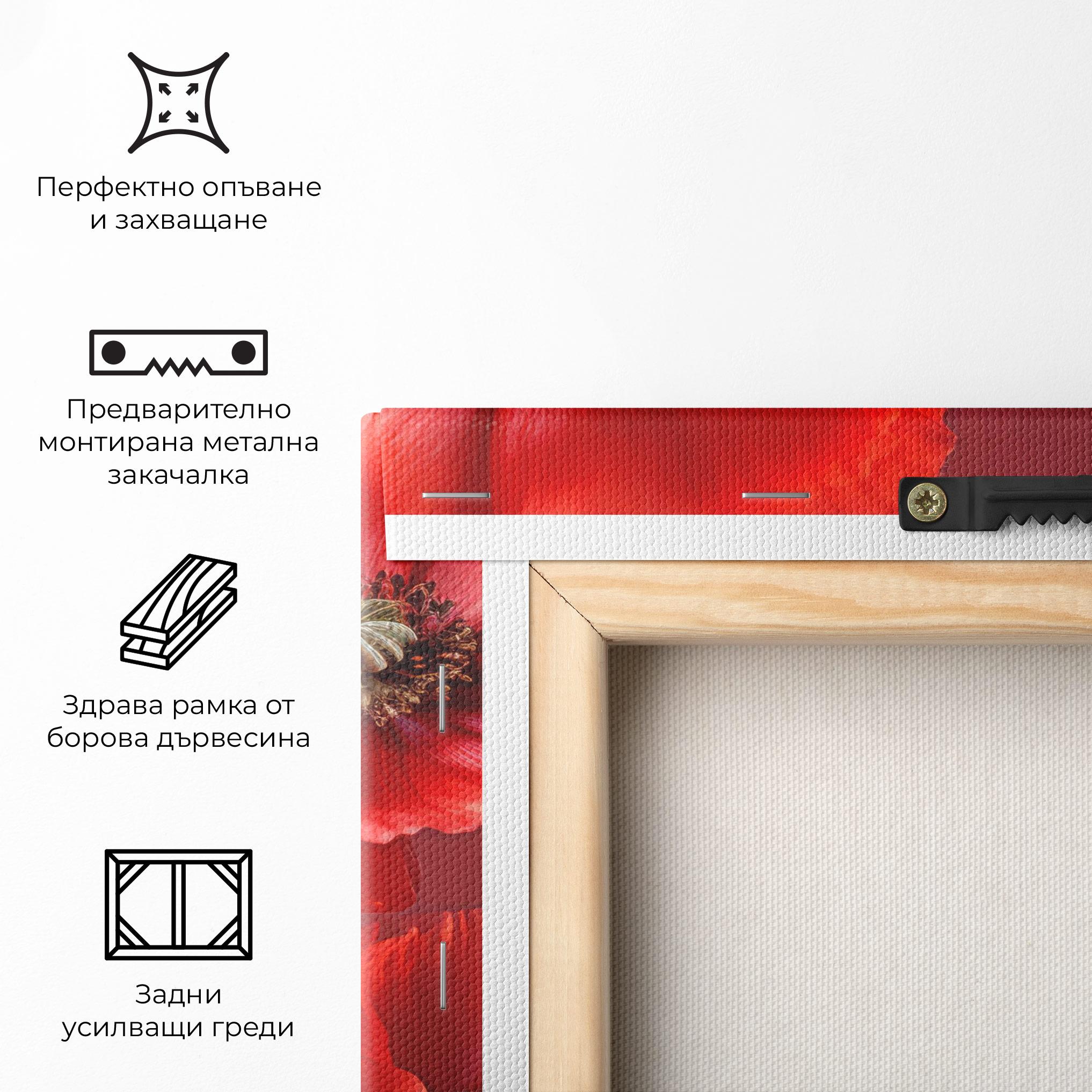 Картина на платно Red Poppies mockup 5