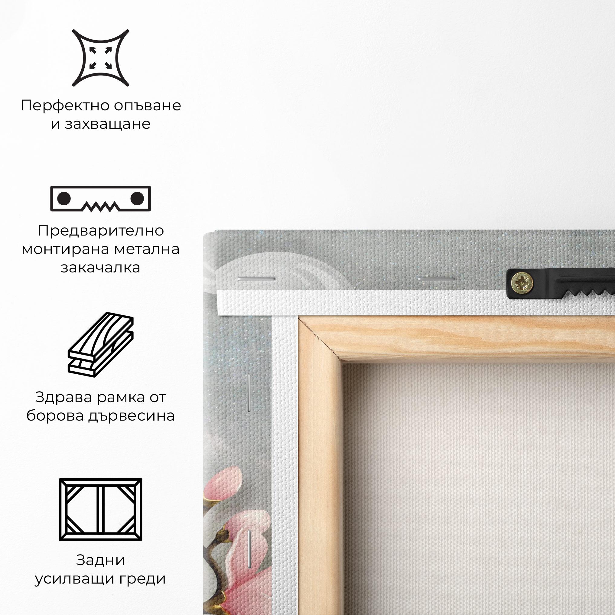 Картина на платно Pink Magnolia mockup 5