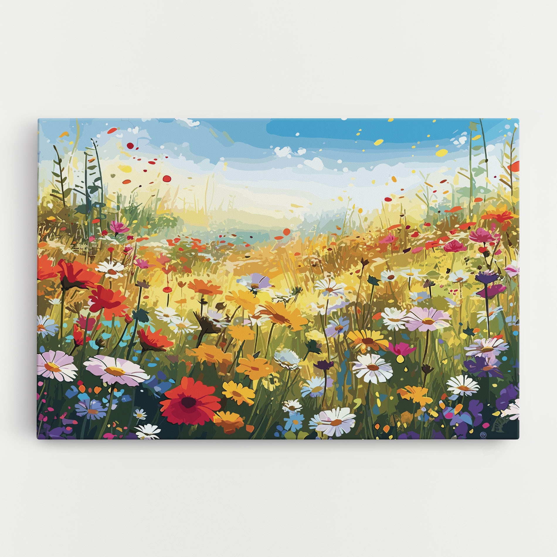 Картина на платно Colorful Daisy Mix