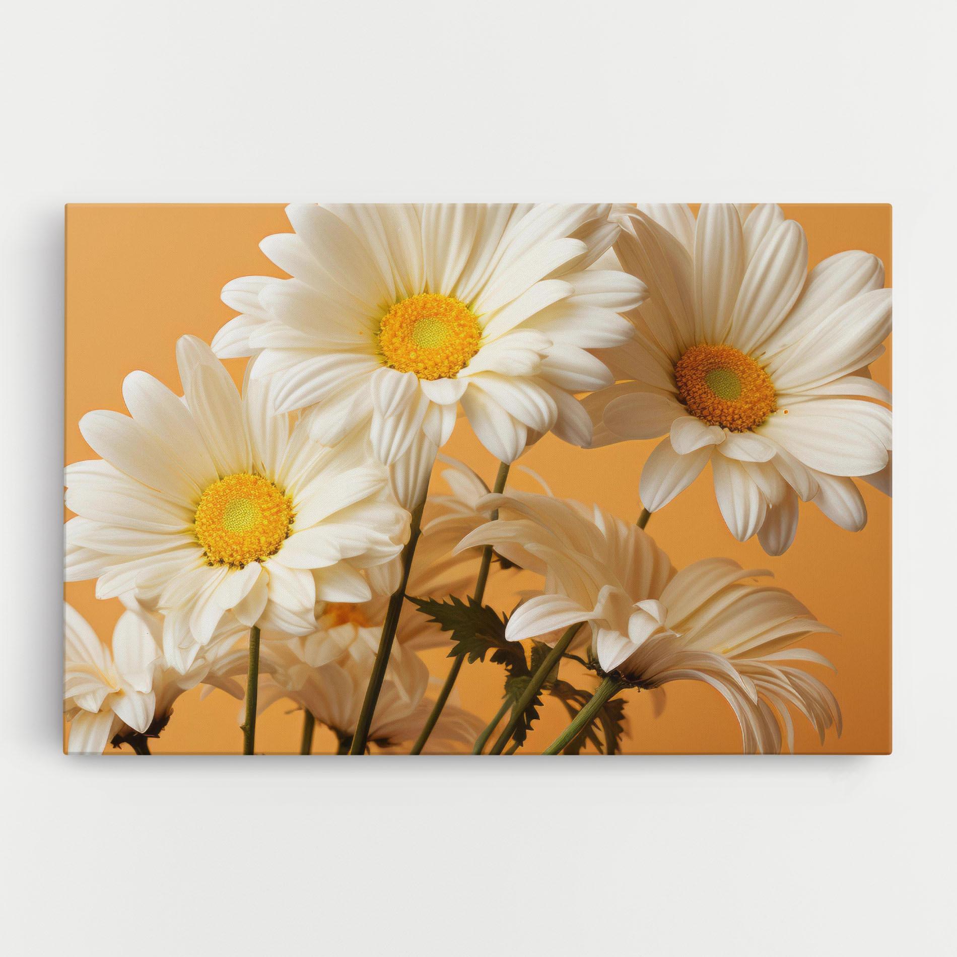 Картина на платно Daisy On Orange mockup 0