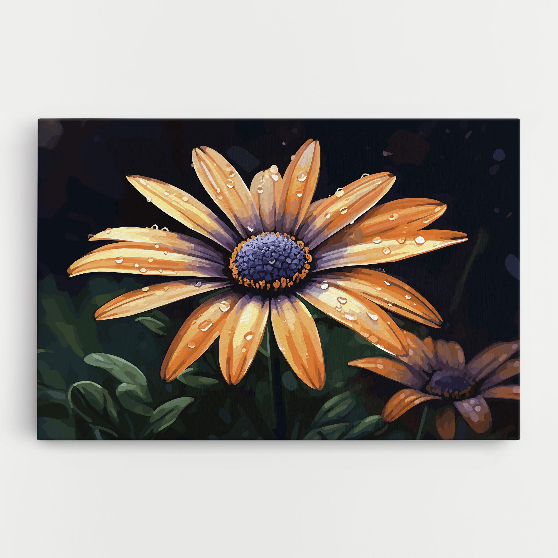 Картина на платно Orange Pretty Daisy mockup 0