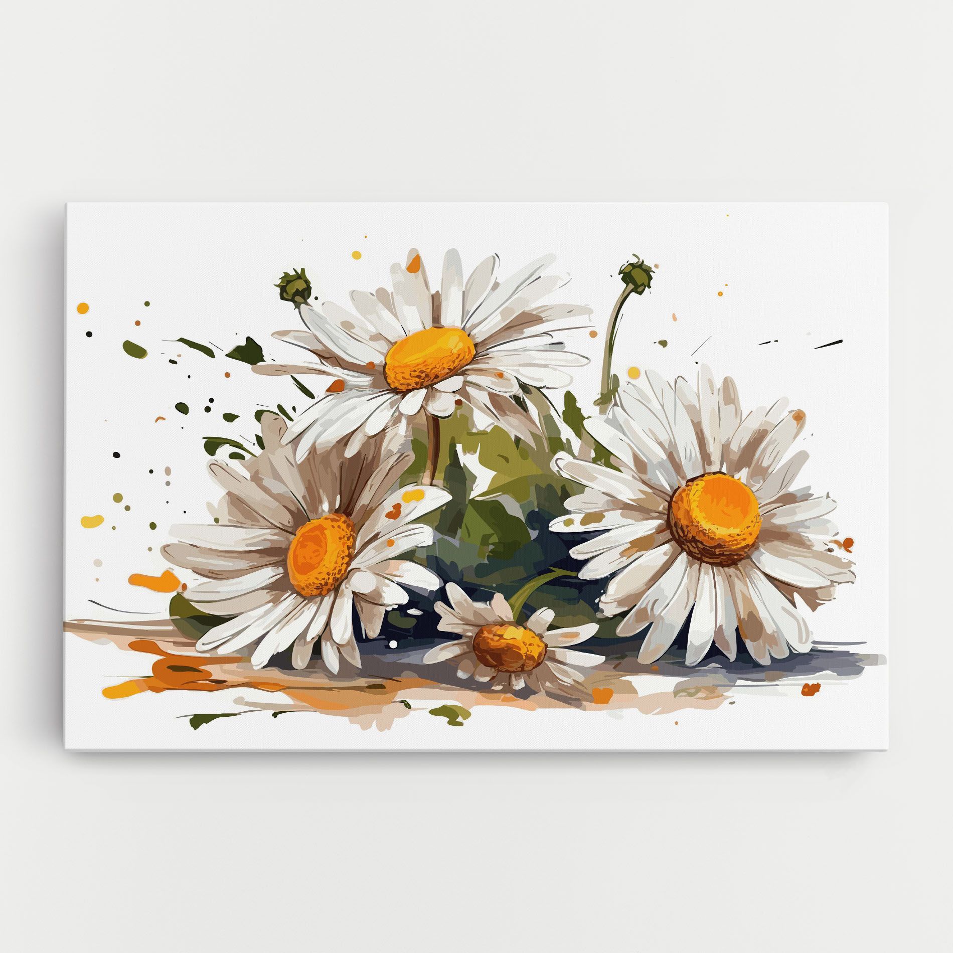 White Beautiful Daisy mockup 0