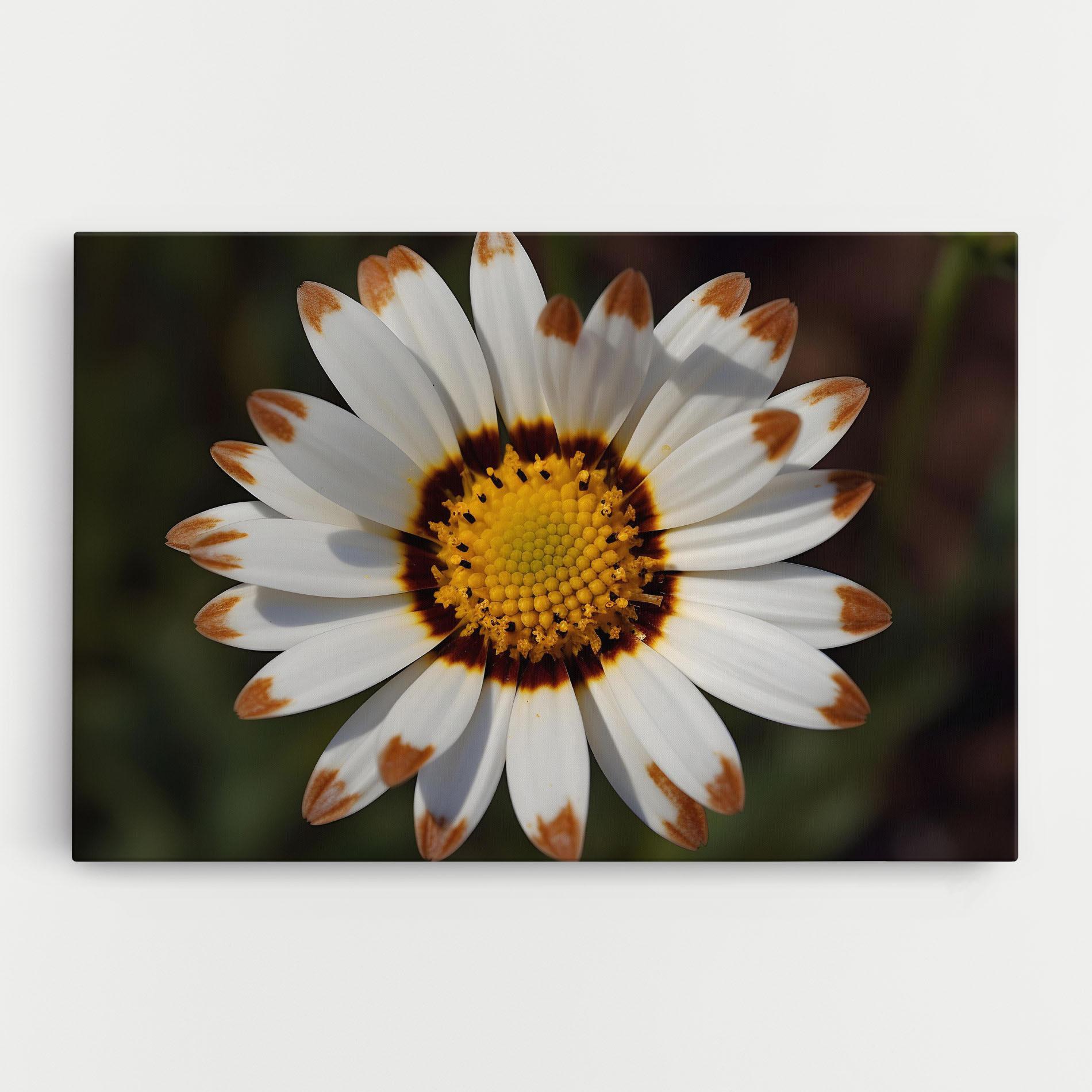 Картина на платно White Brown Daisy mockup 0