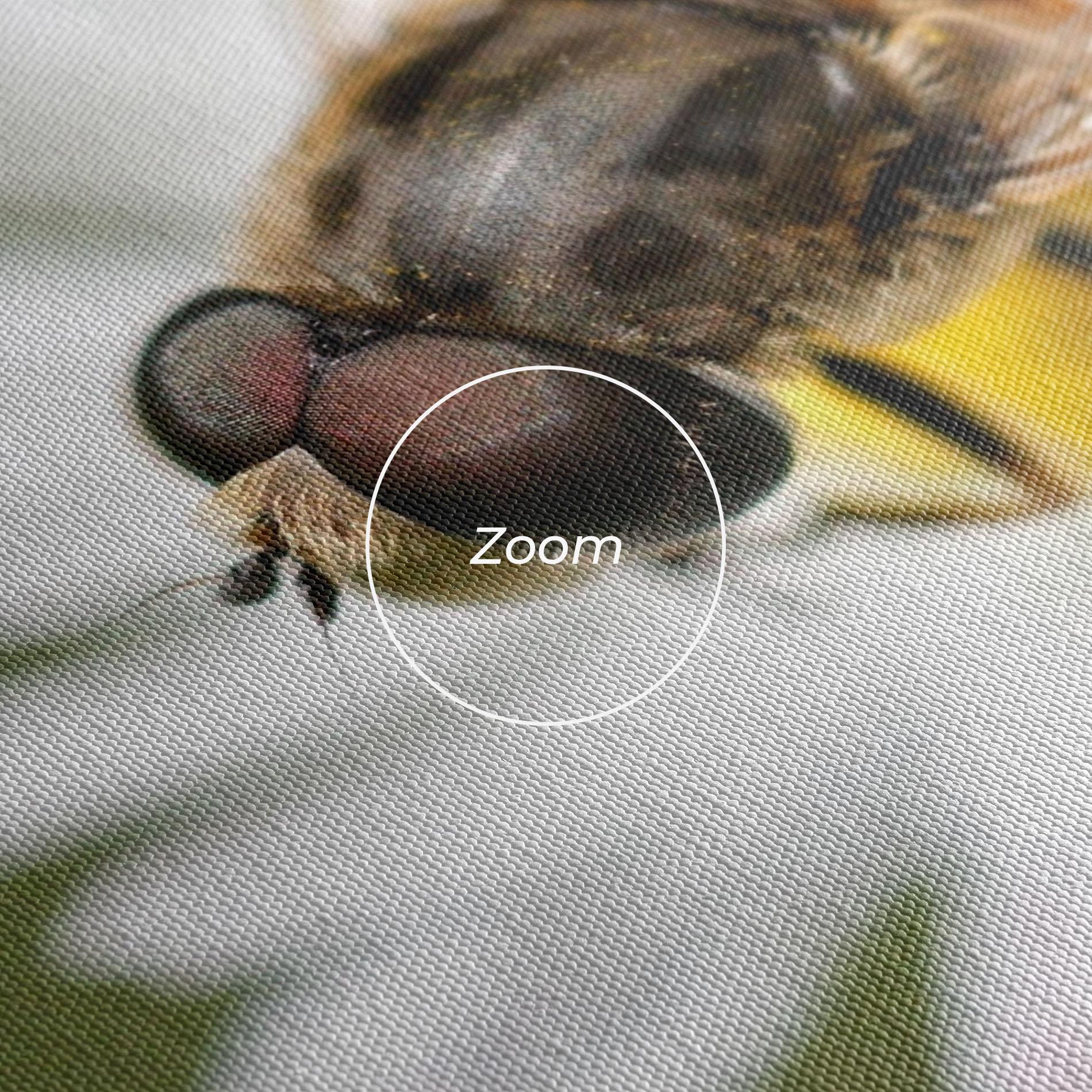 Картина на платно Bee On Small Daisy mockup 3