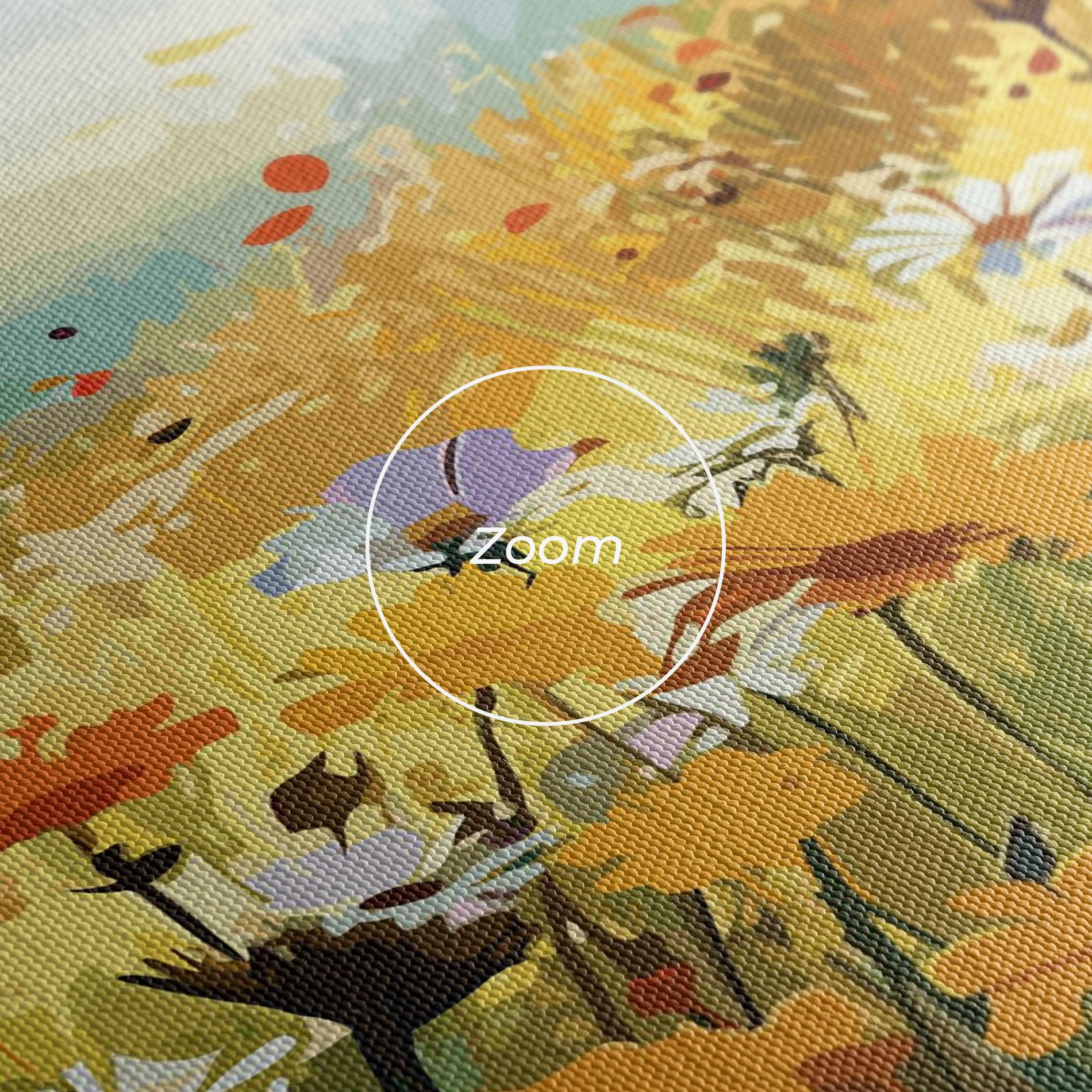 Картина на платно Colorful Daisy Mix mockup 3