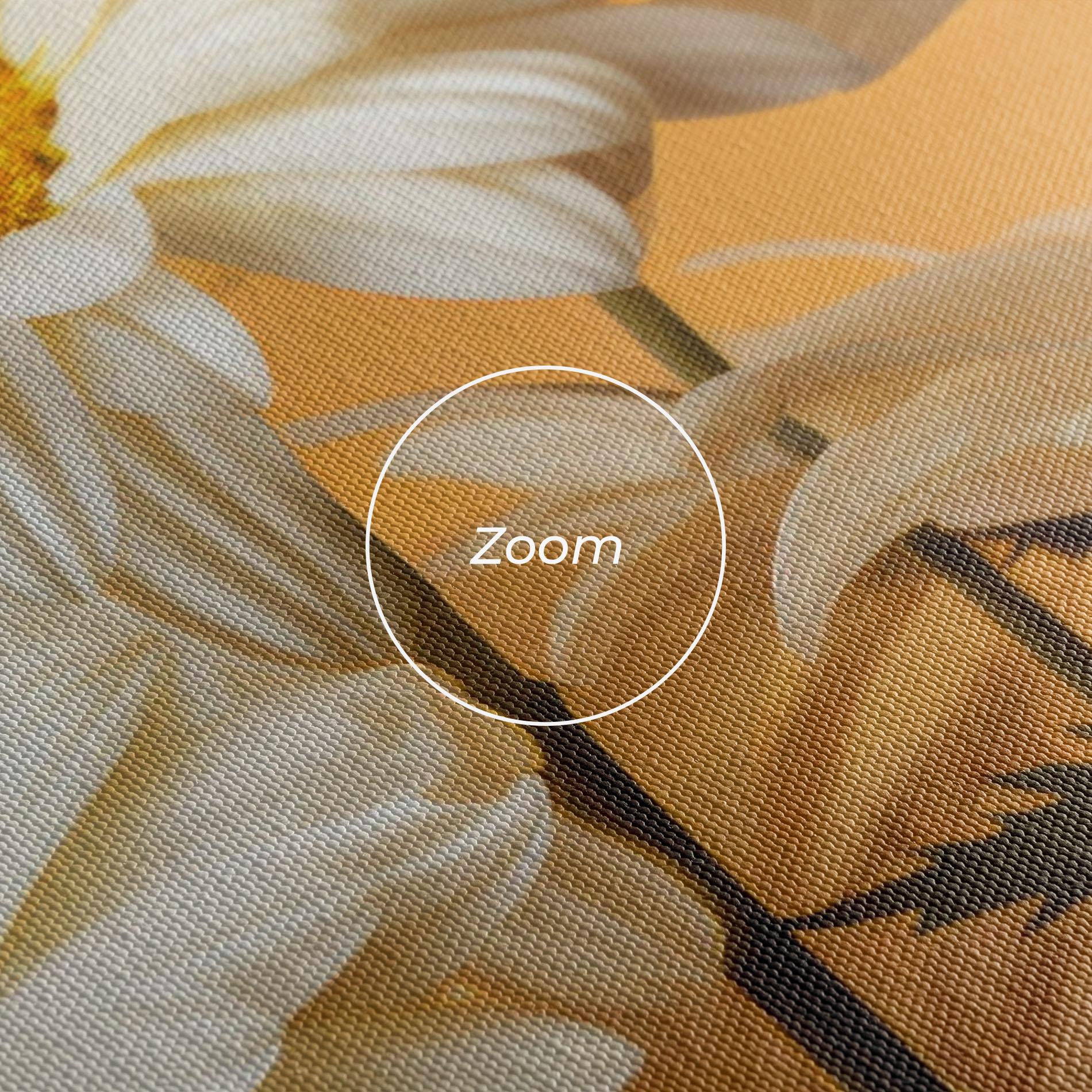 Картина на платно Daisy On Orange mockup 3