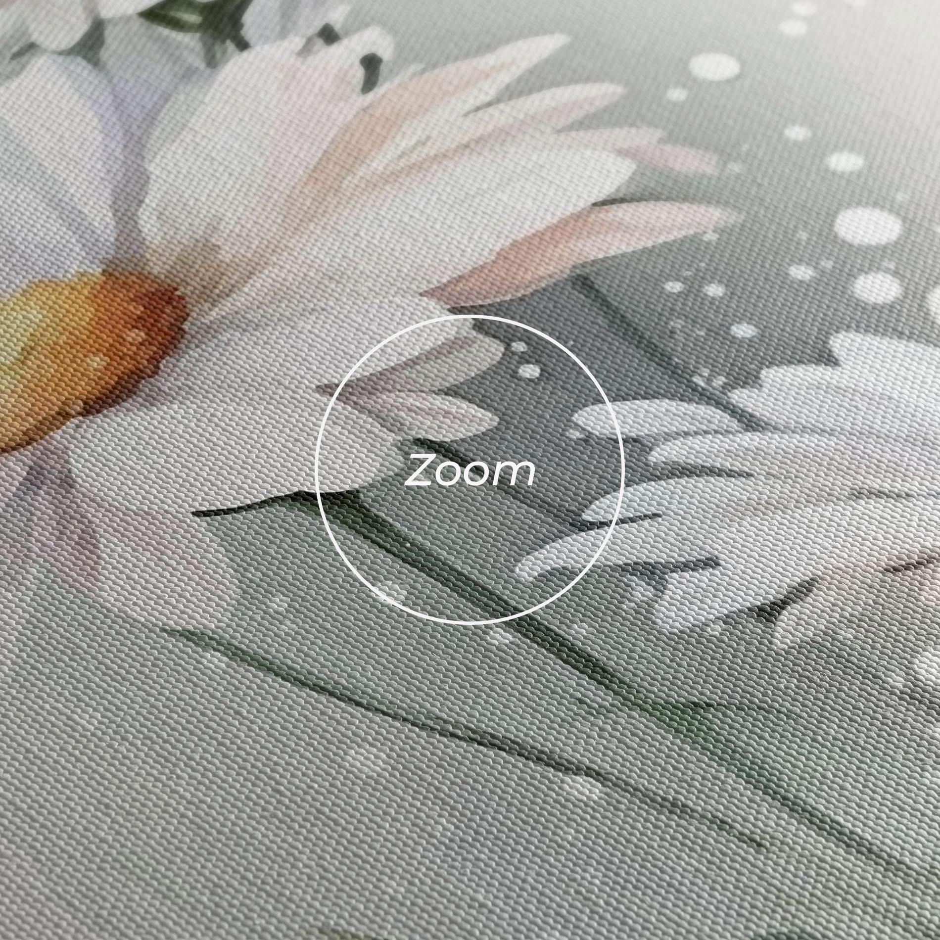 Картина на платно Dreamy White Daisy mockup 3