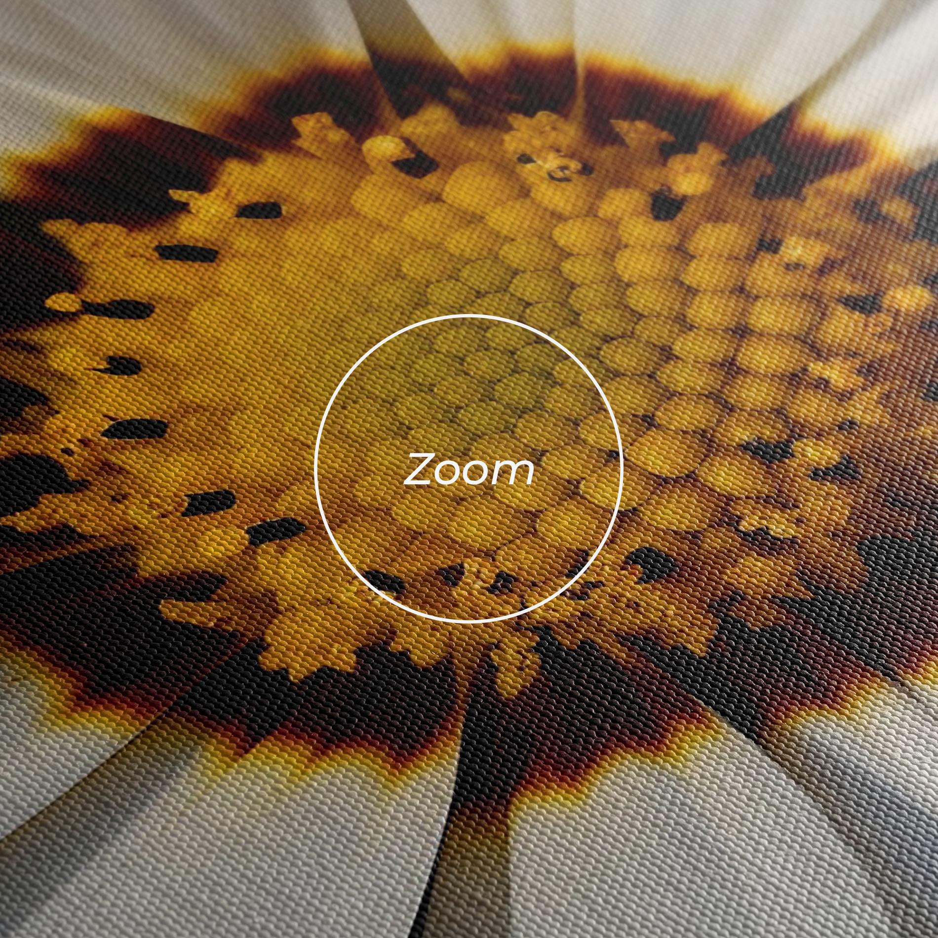 Картина на платно White Brown Daisy mockup 3