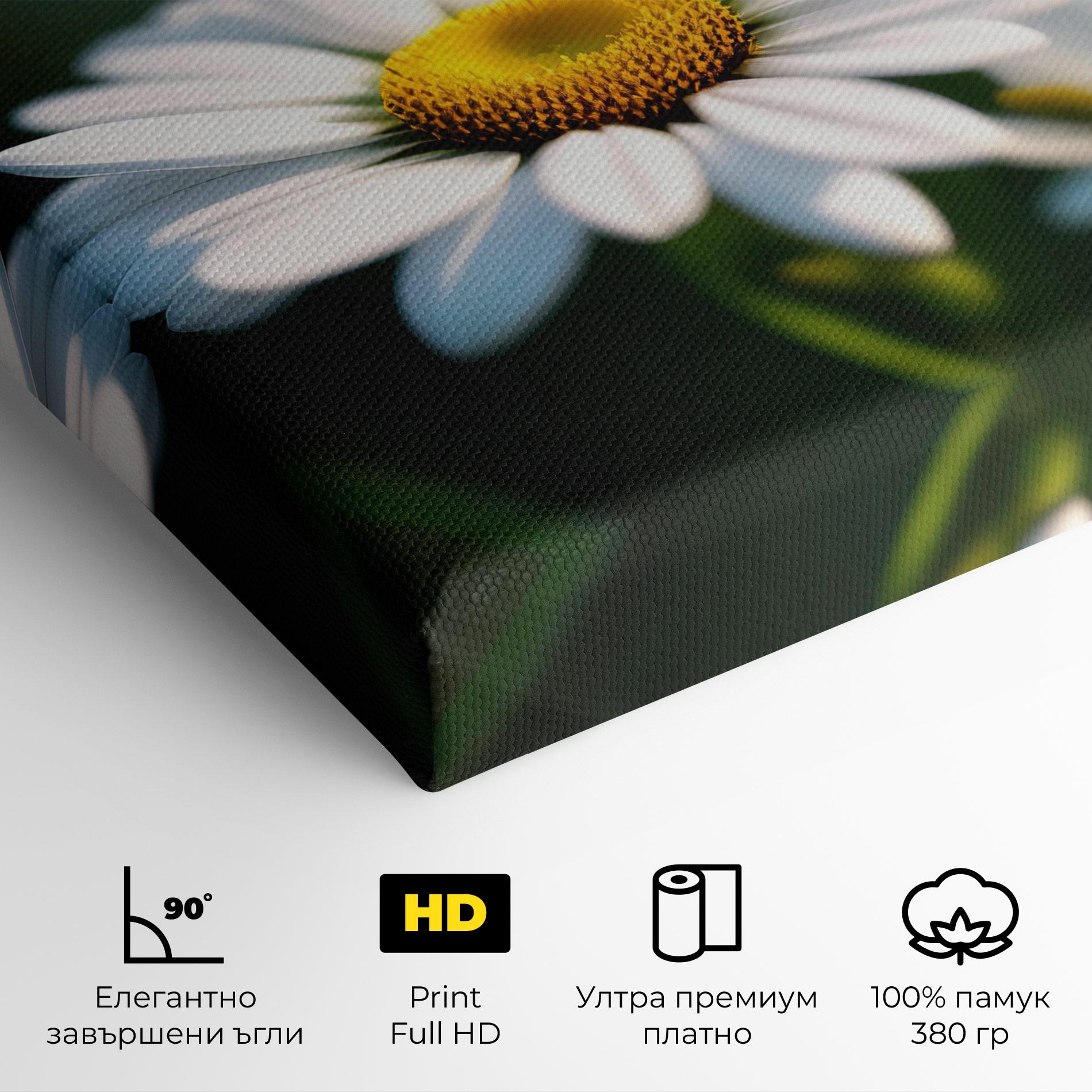 Картина на платно Daisy In The Sun mockup 4