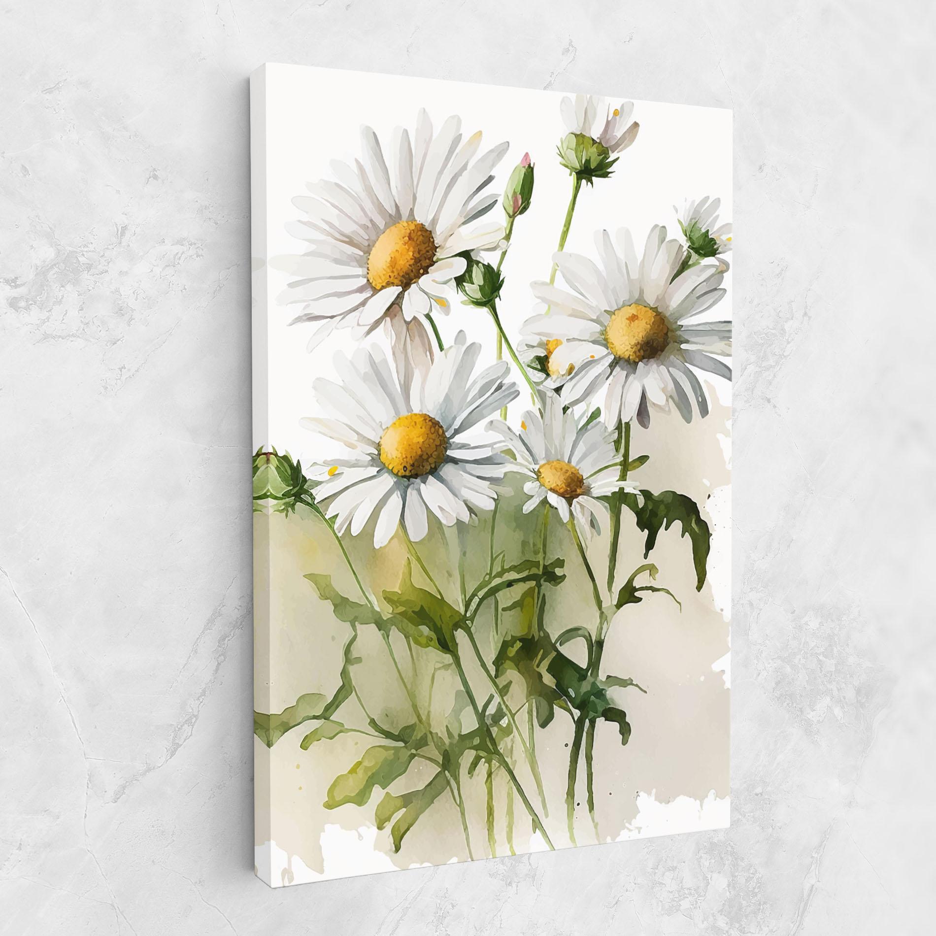 Картина на платно Painted Daisy mockup 1