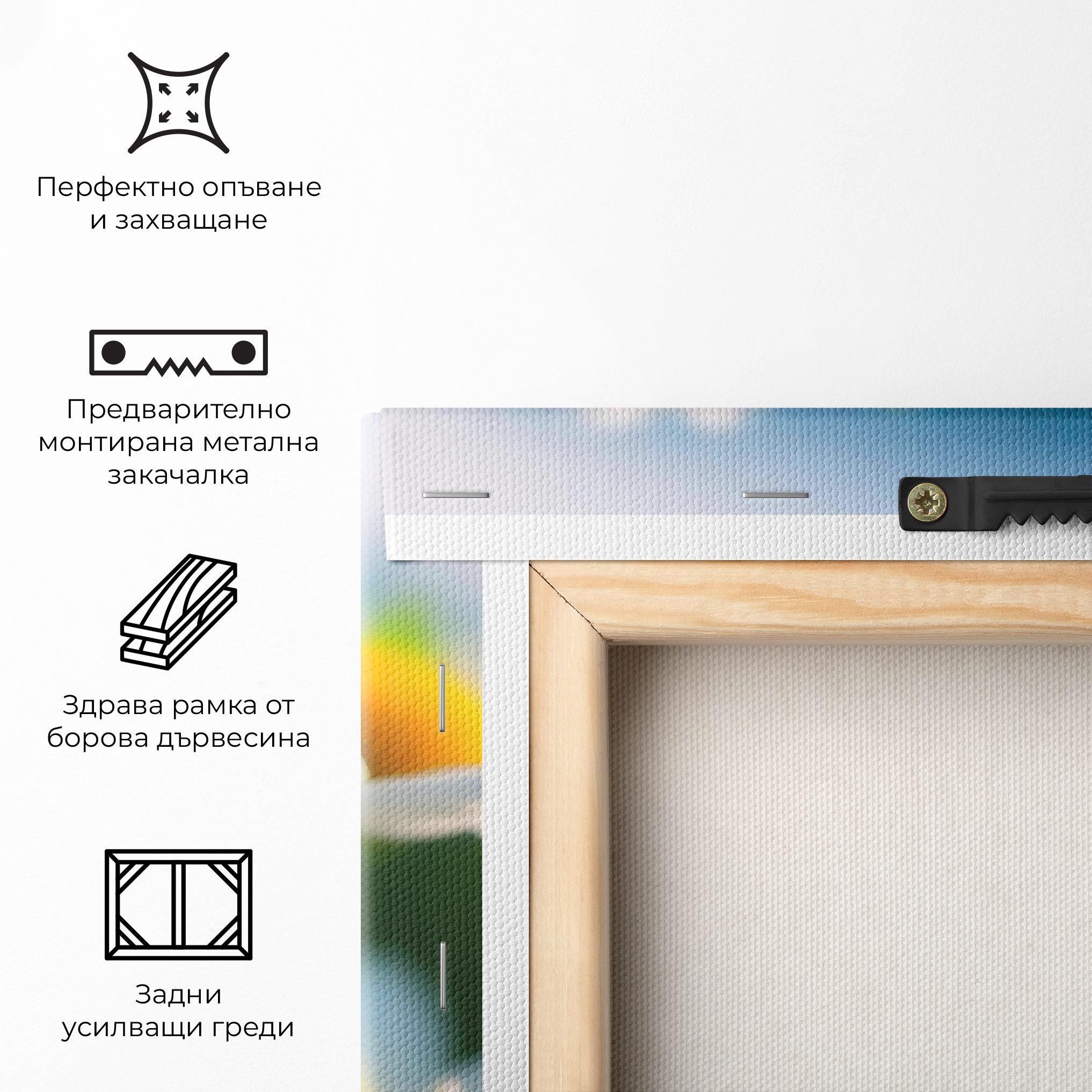 Картина на платно Daisy In The Sun mockup 5