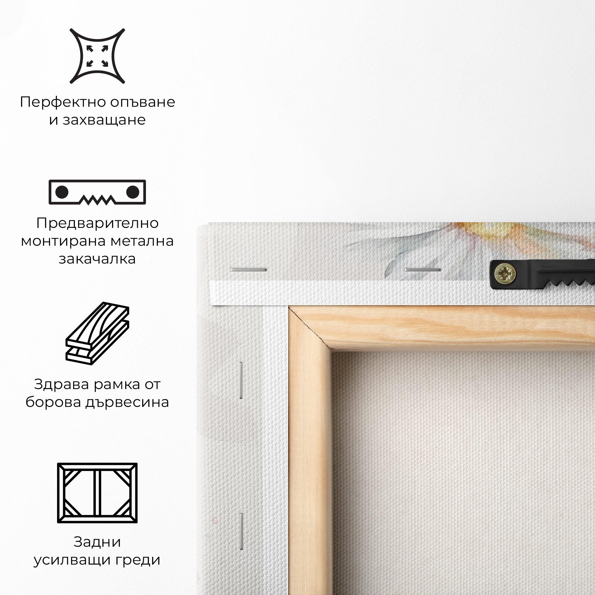 Картина на платно Dreamy White Daisy mockup 5