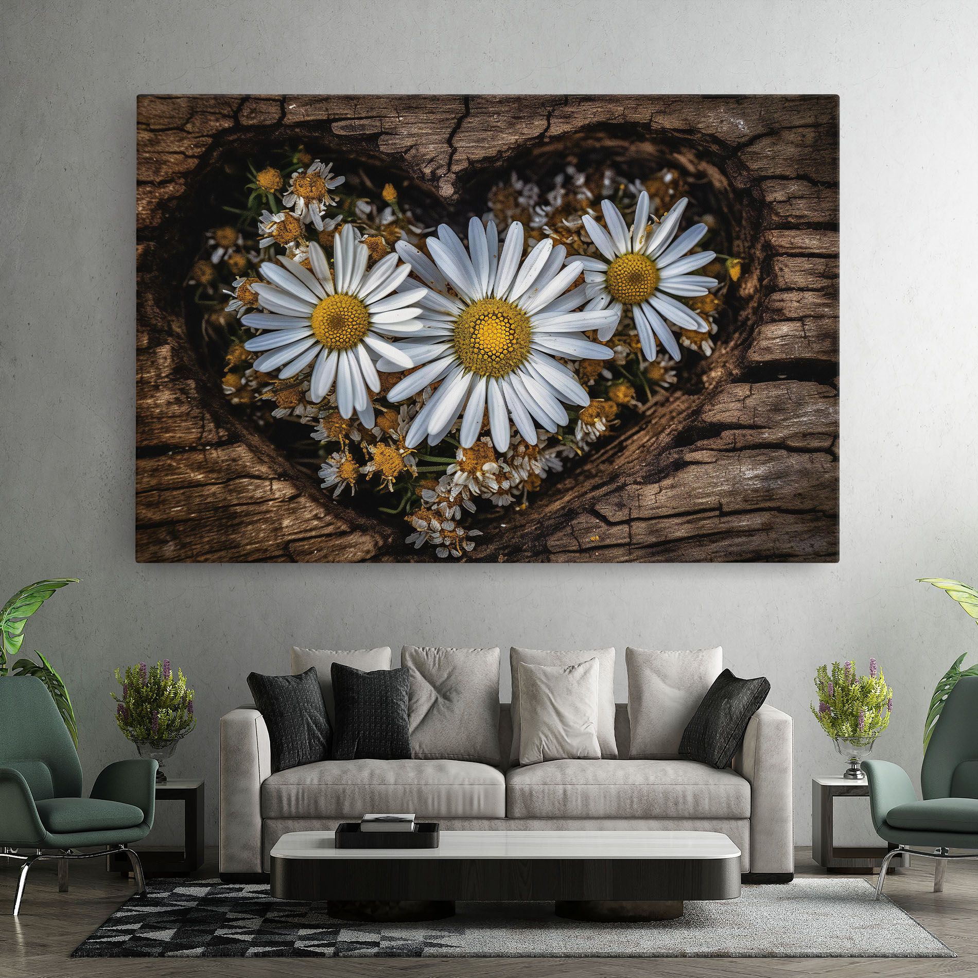 Heart Shaped Daisy mockup 7