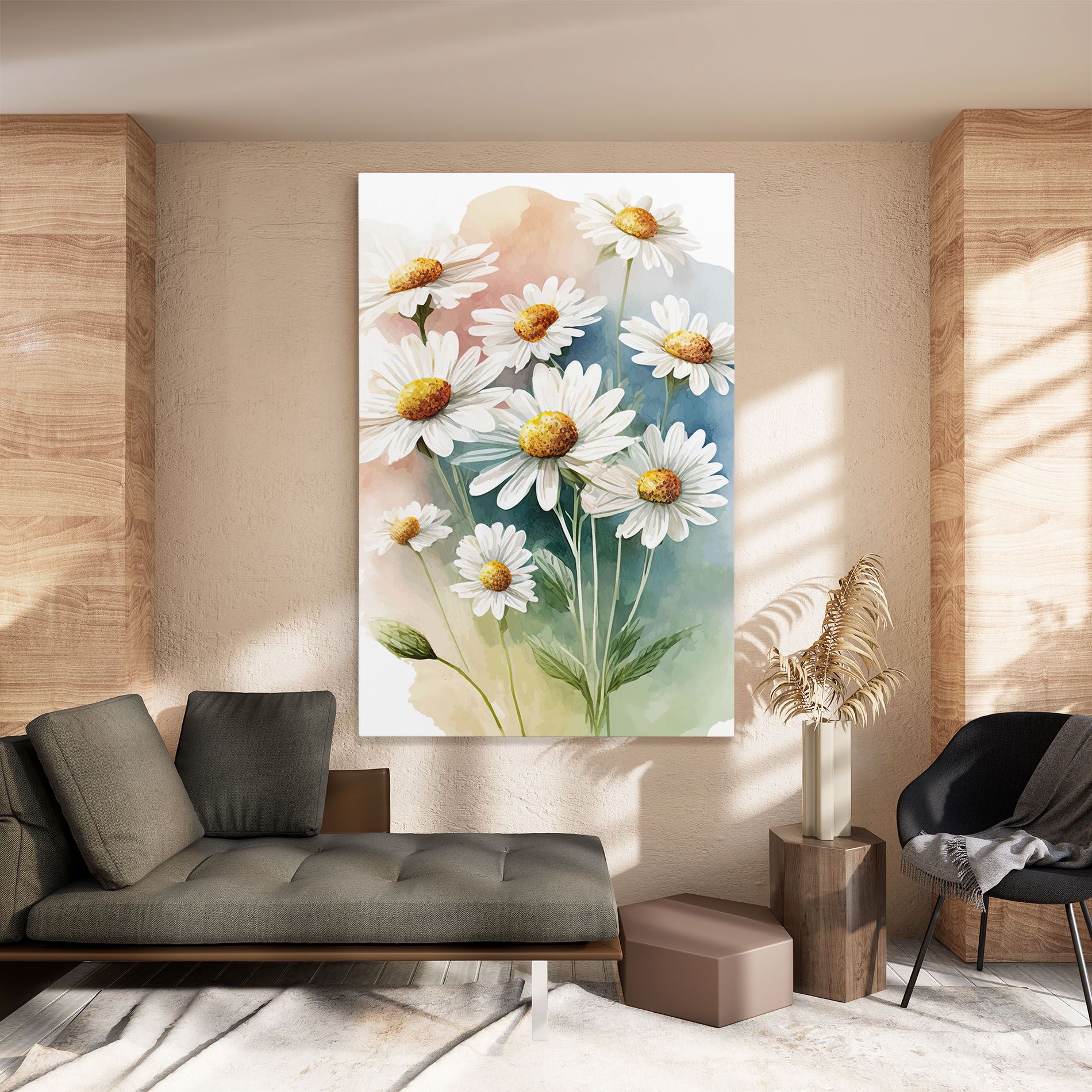 White Daisy Art mockup 8