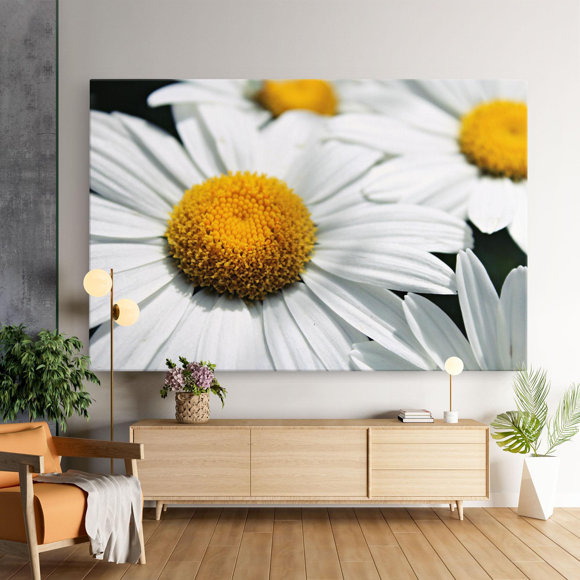 Картина на платно Big Daisies mockup 9