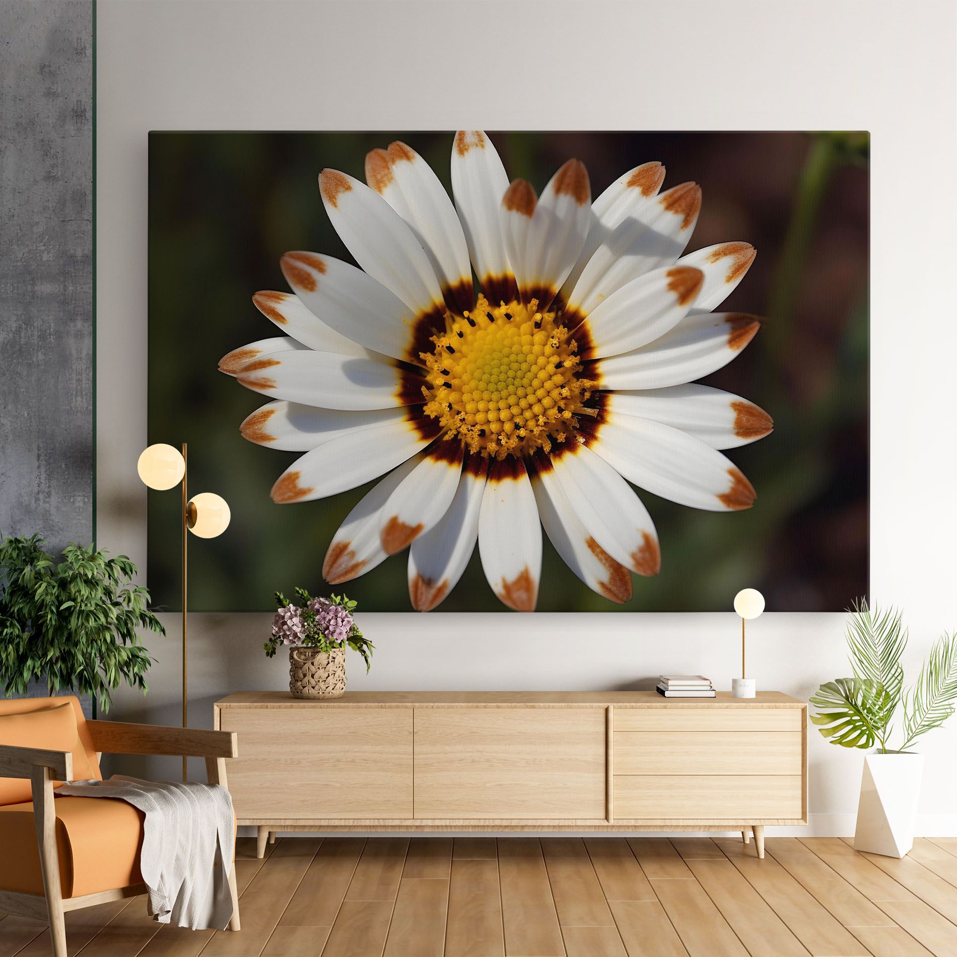 White Brown Daisy mockup 9