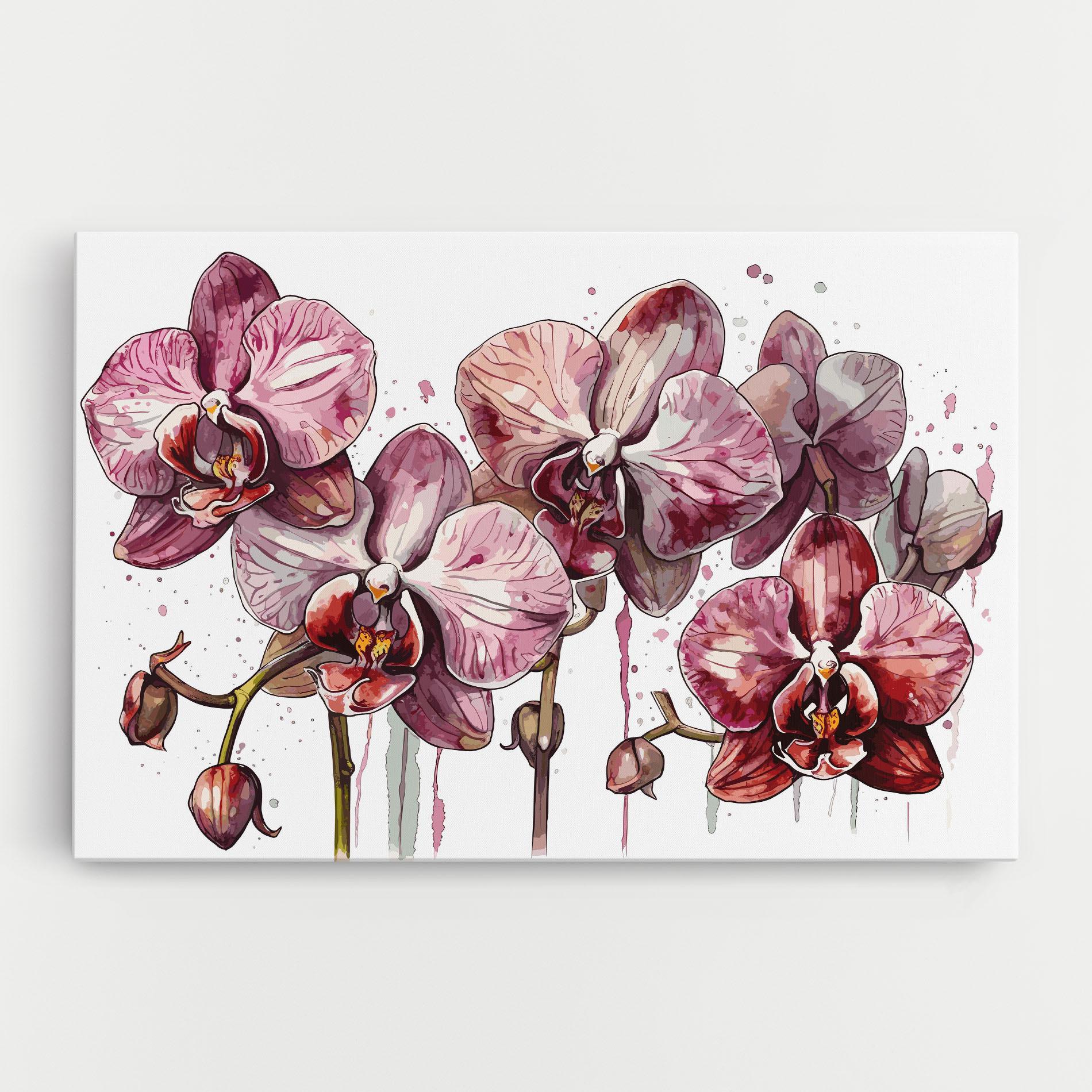 Картина на платно Orchid Art mockup 0