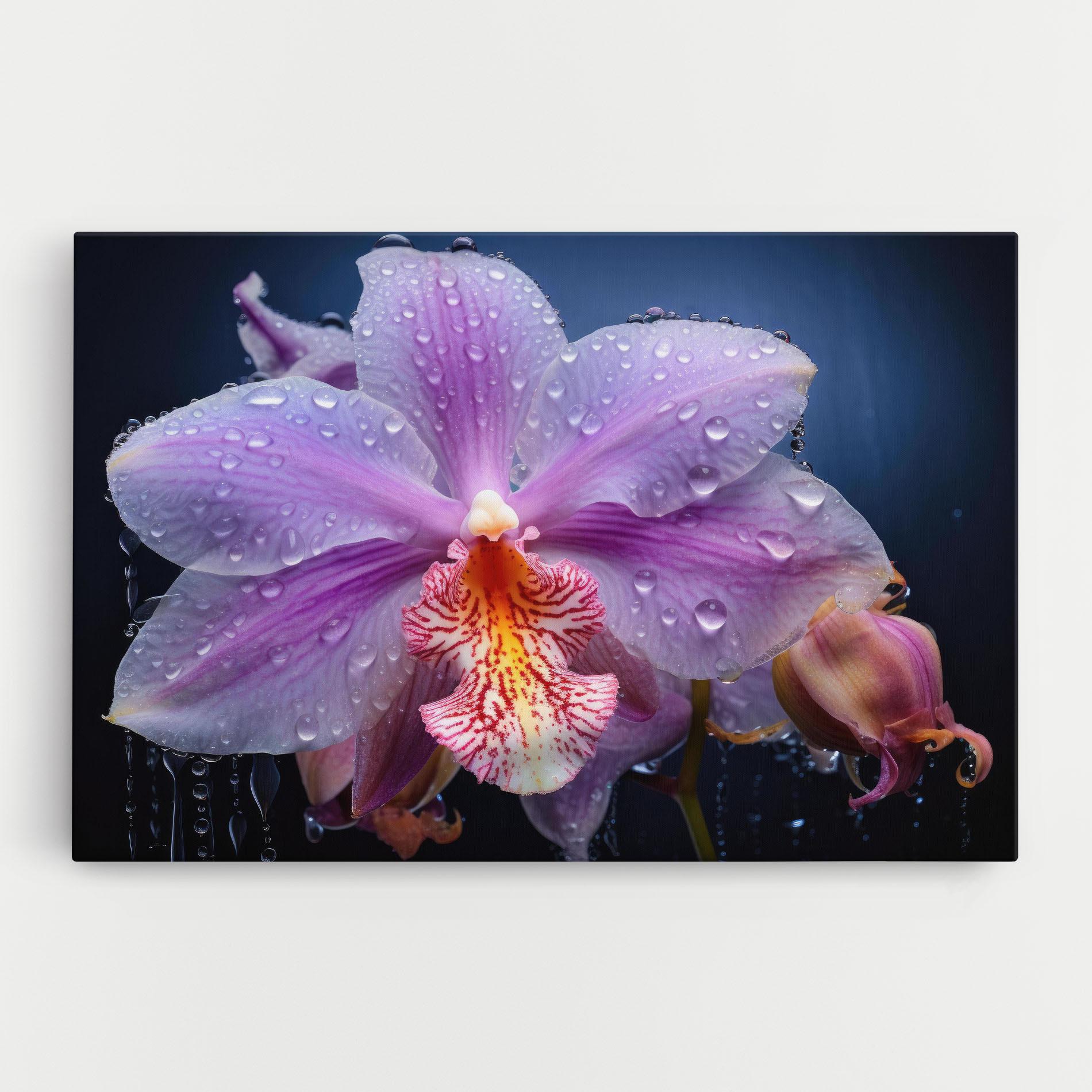 Картина на платно Orchid In Rain mockup 0