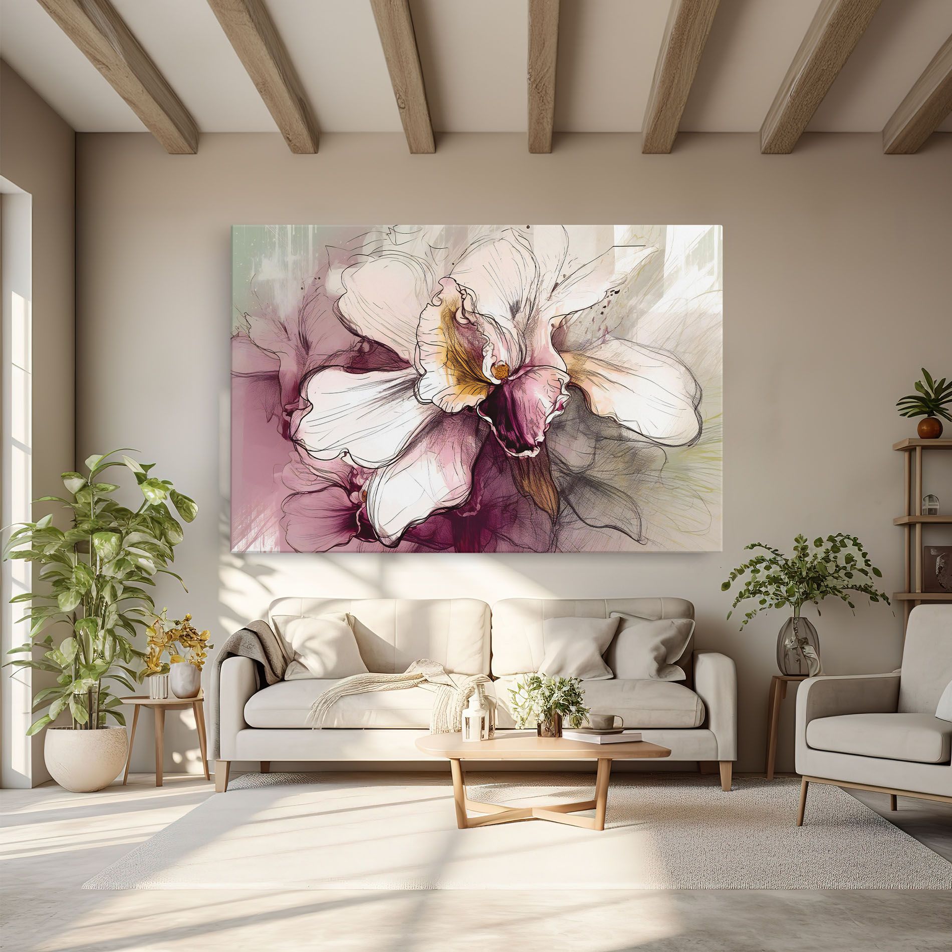 Painted Purple Orchid mockup 6