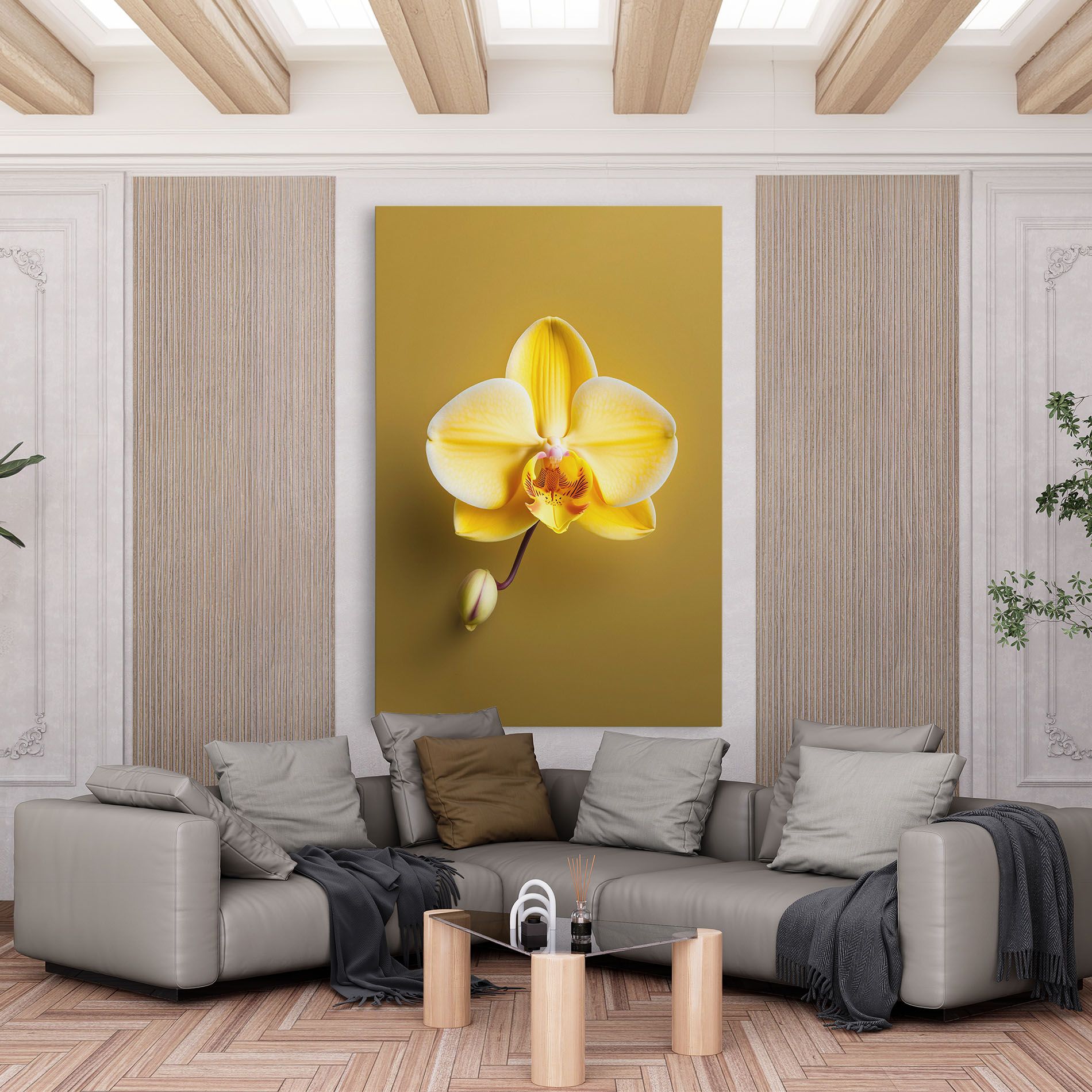 Pastel Yellow Orchid mockup 6