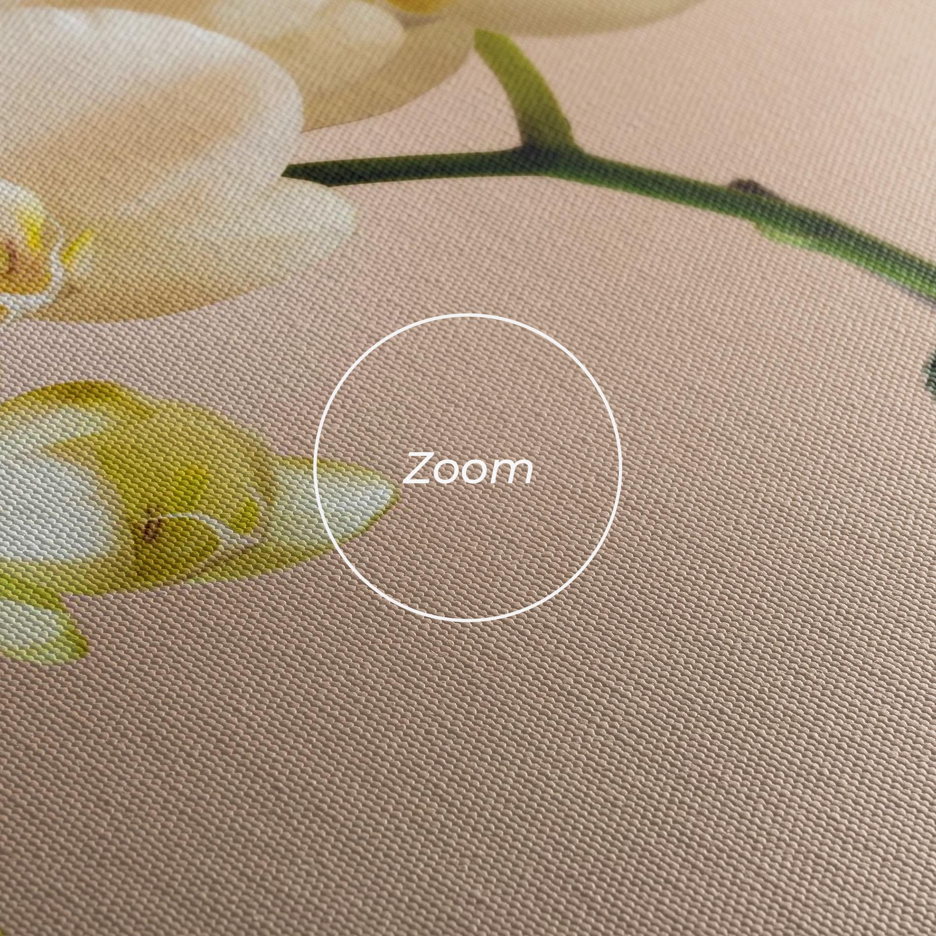 Картина на платно Cream Orchid On Pink mockup 3