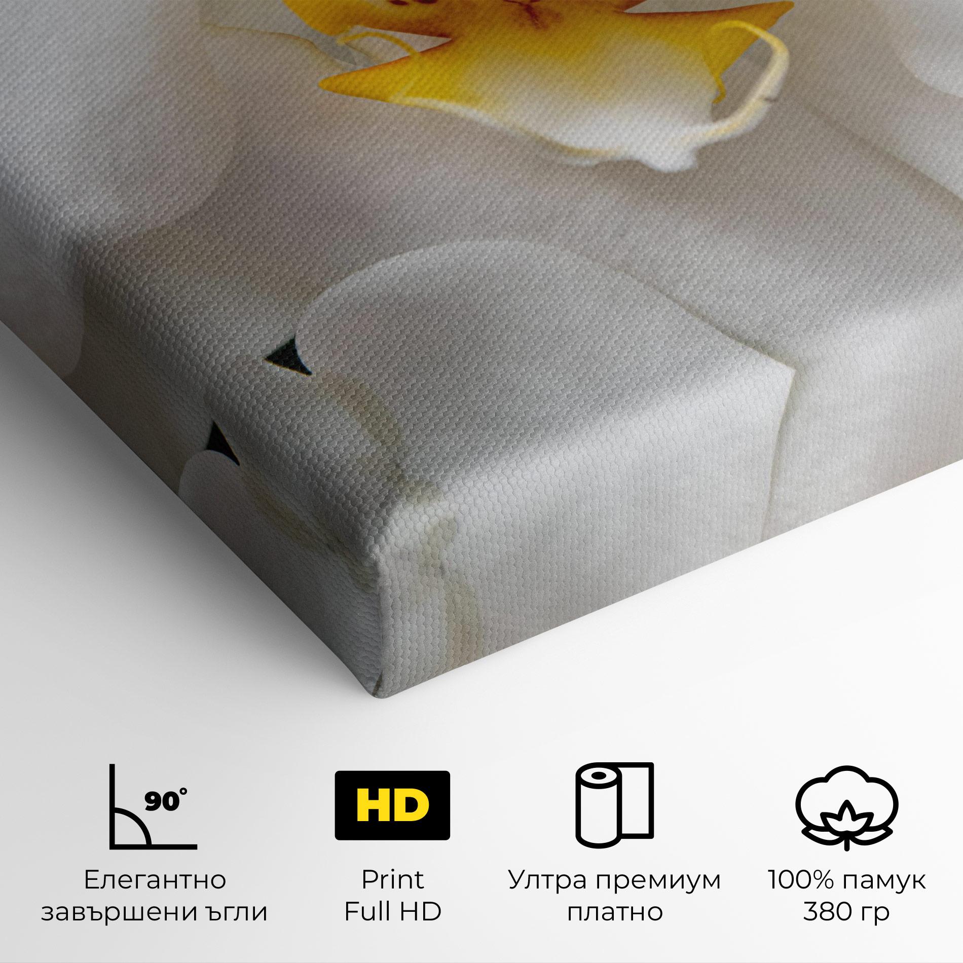 Картина на платно Big Orchid Close Up mockup 4