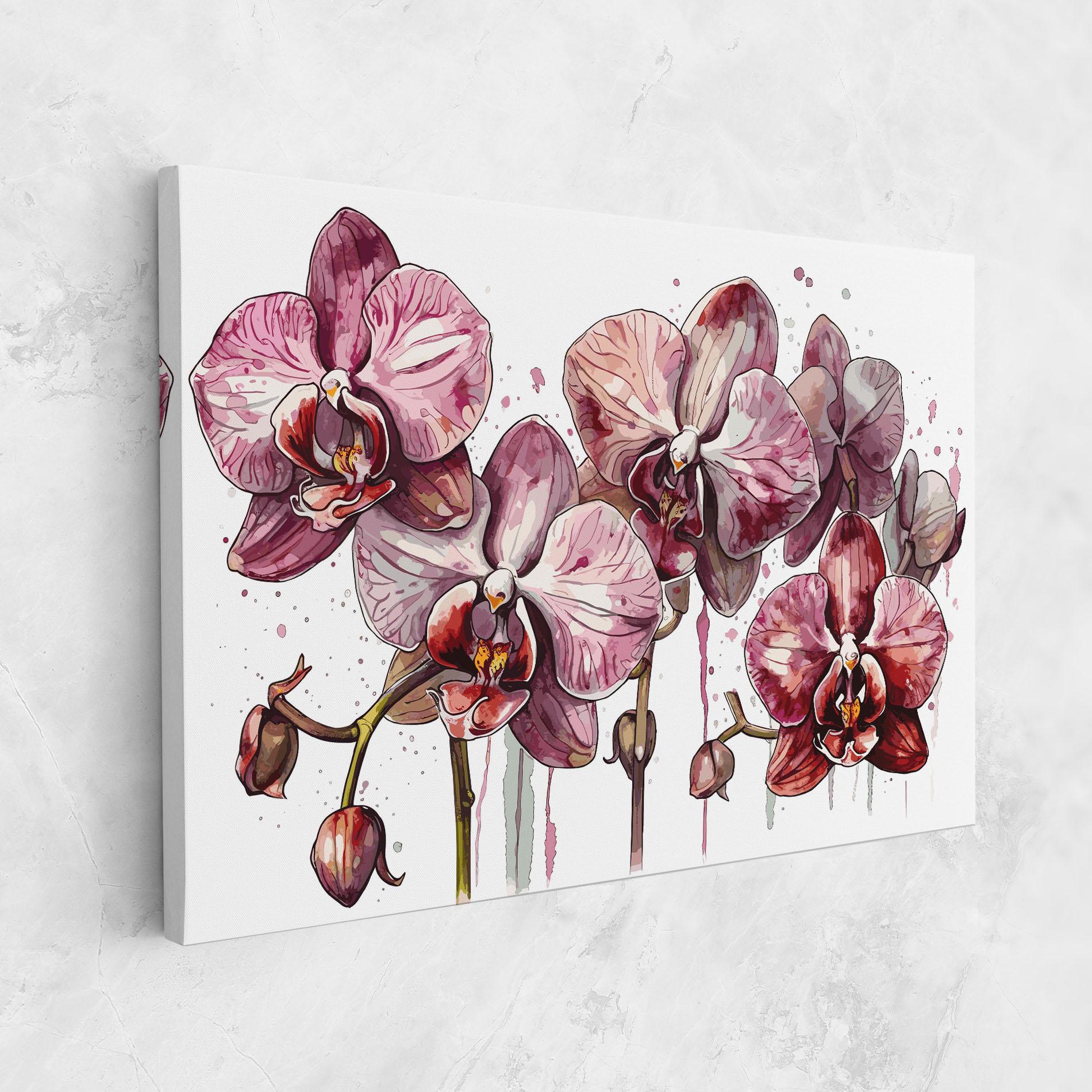 Картина на платно Orchid Art mockup 1