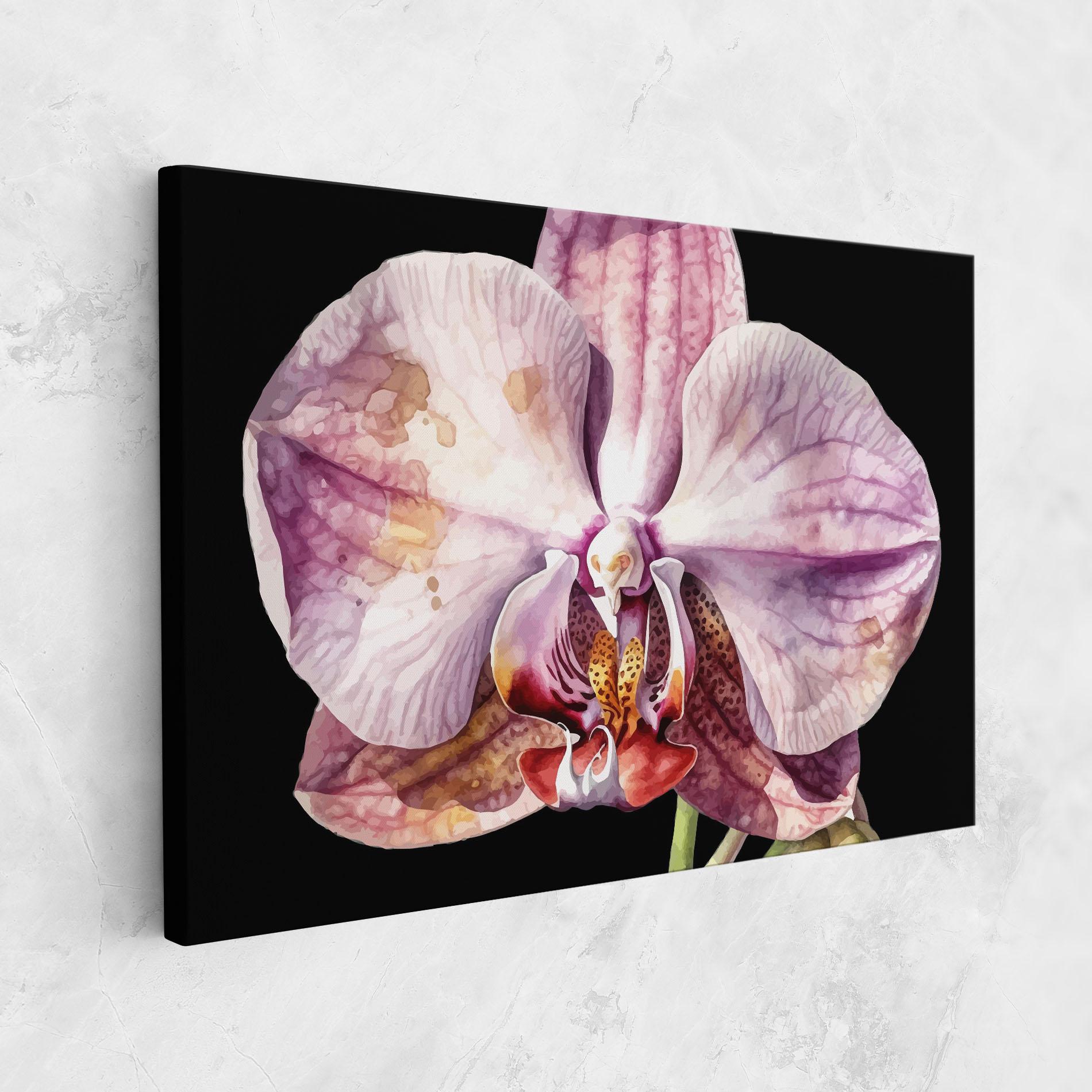 Картина на платно Painted Orchid mockup 1