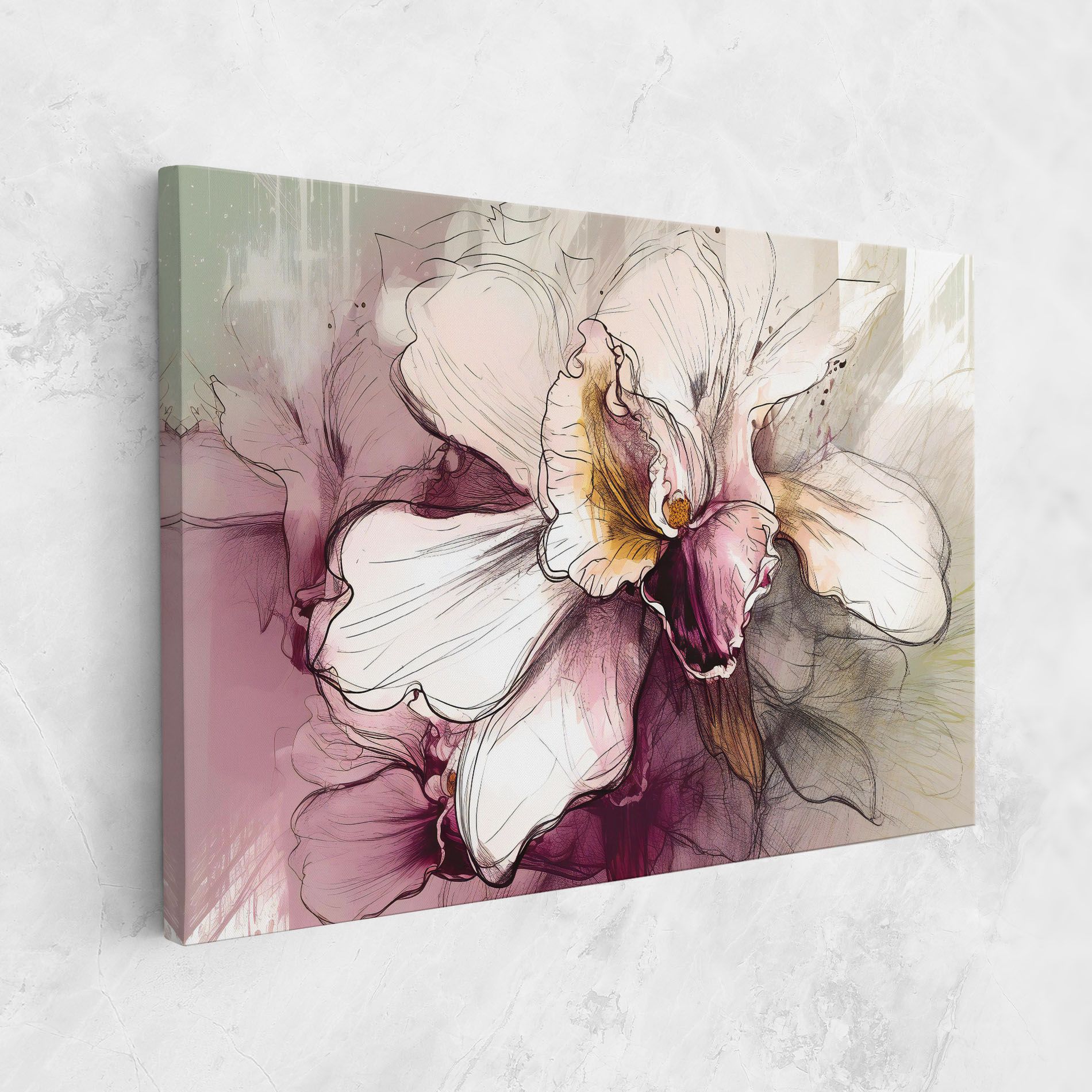 Painted Purple Orchid mockup 1