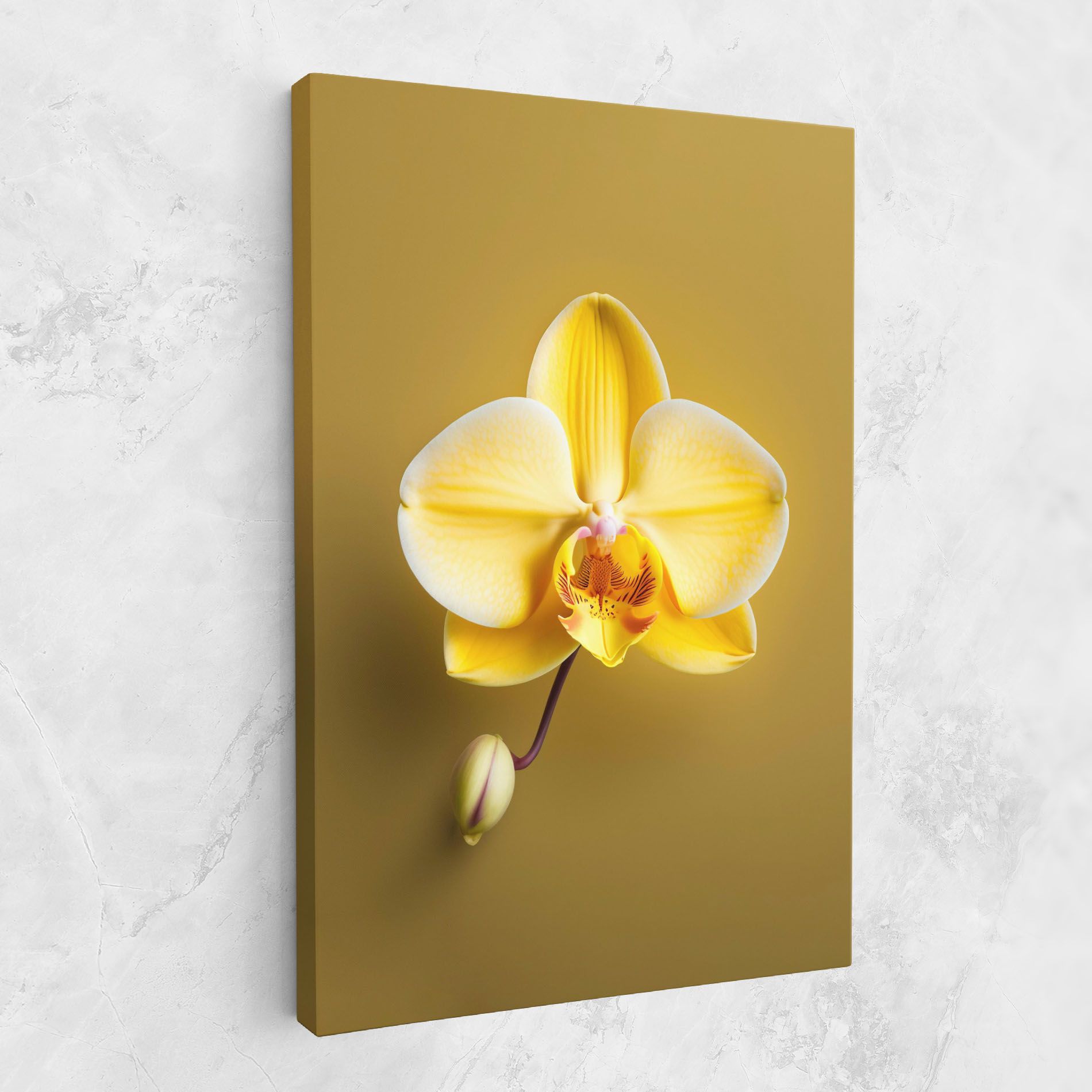 Pastel Yellow Orchid mockup 1