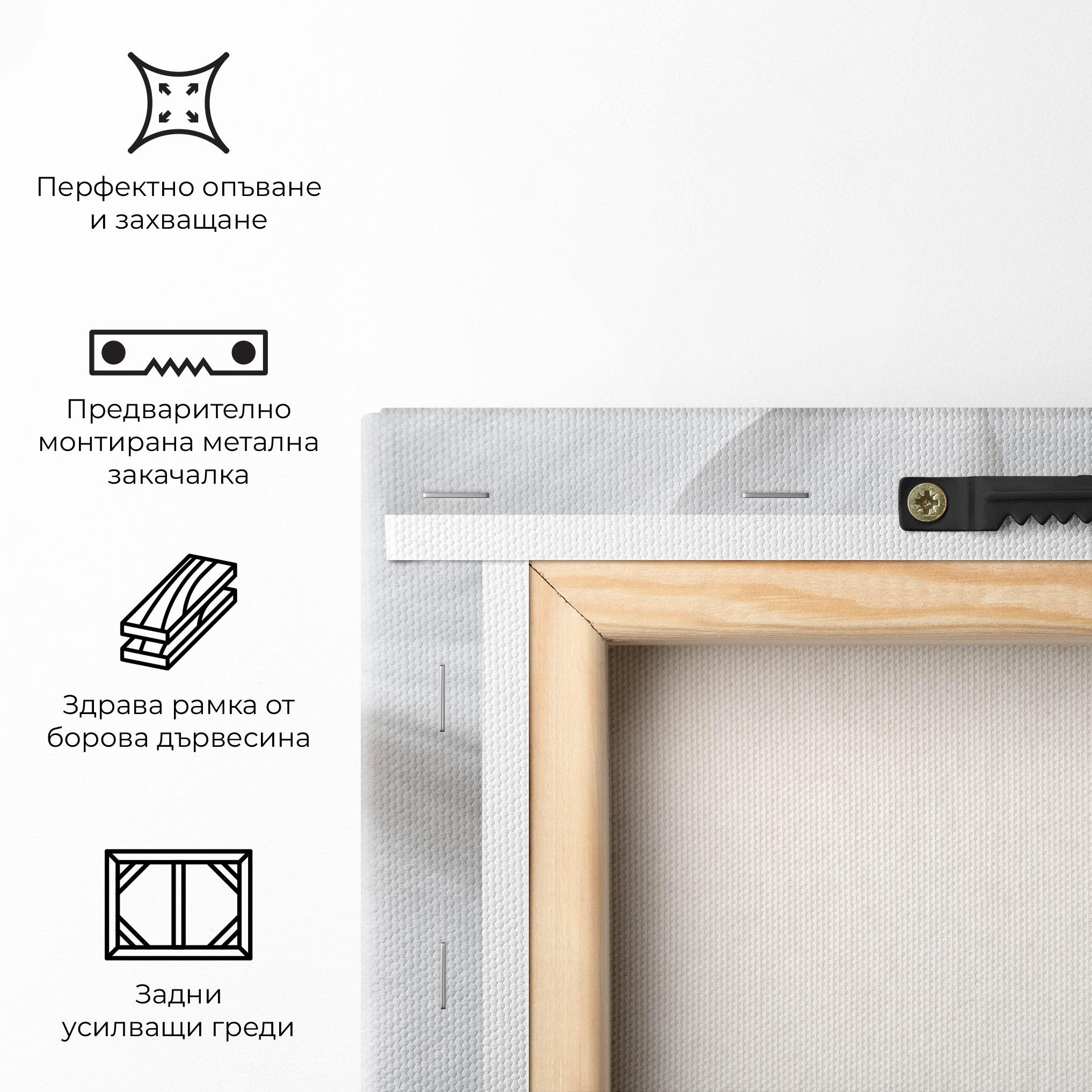 Картина на платно Big Orchid Close Up mockup 5