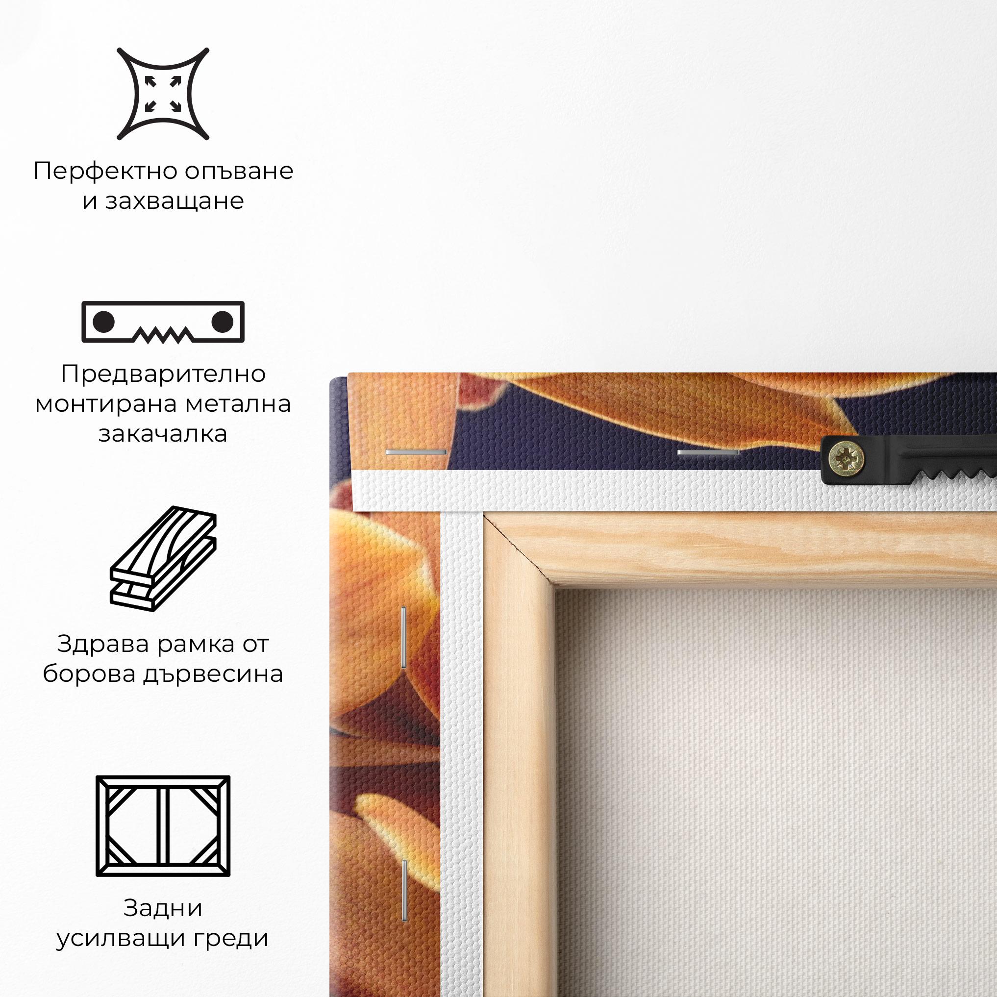 Картина на платно Dirty Orange Orchid mockup 5