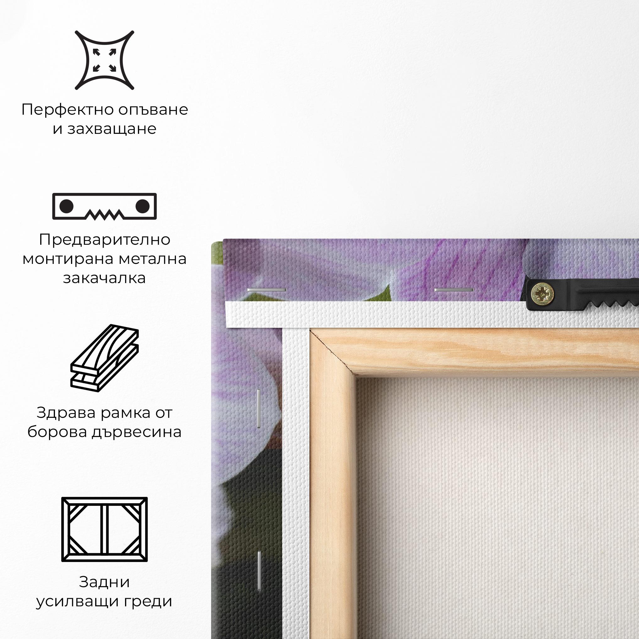 Картина на платно Garden Light Purple Orchid mockup 5