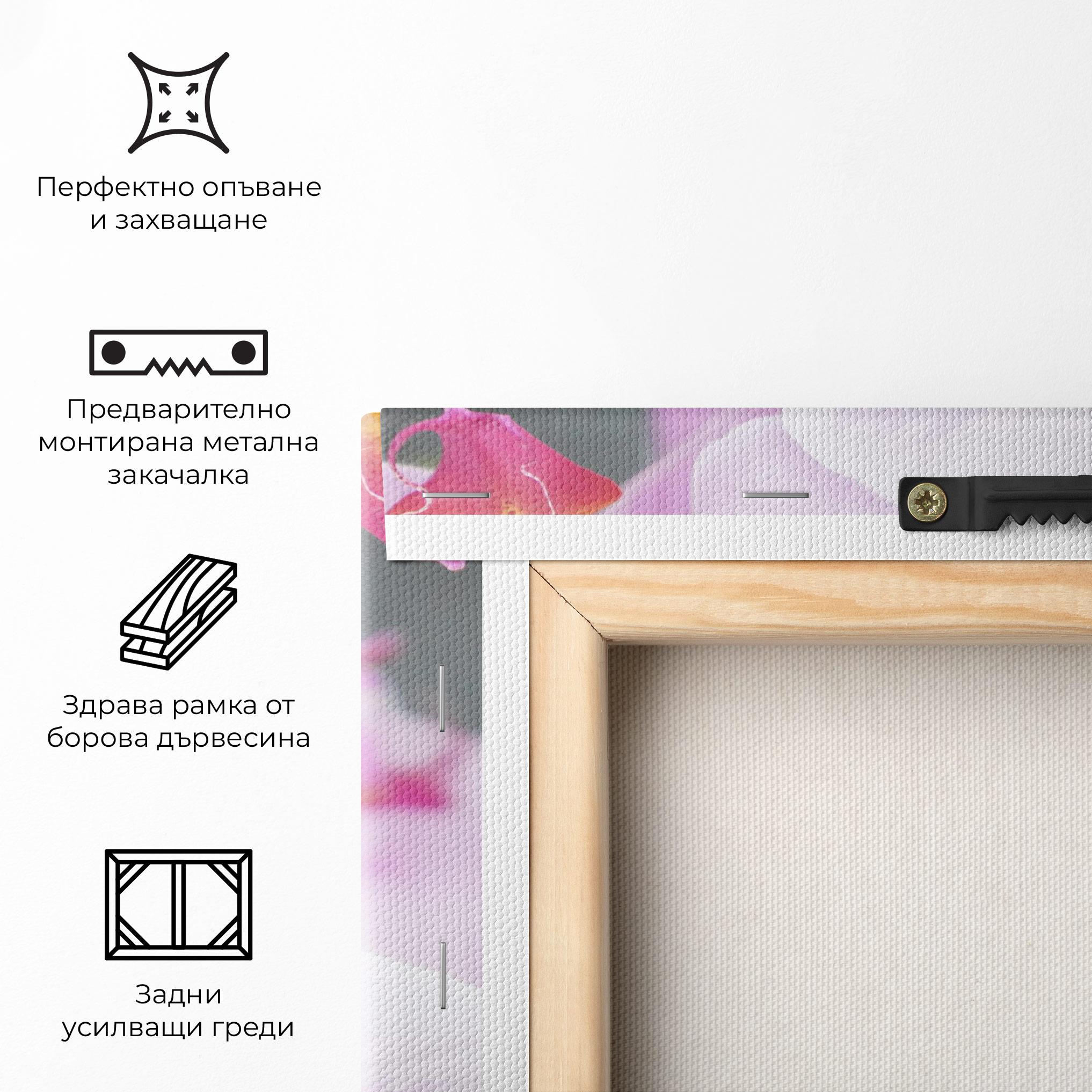 Картина на платно Light Purple Orchid mockup 5