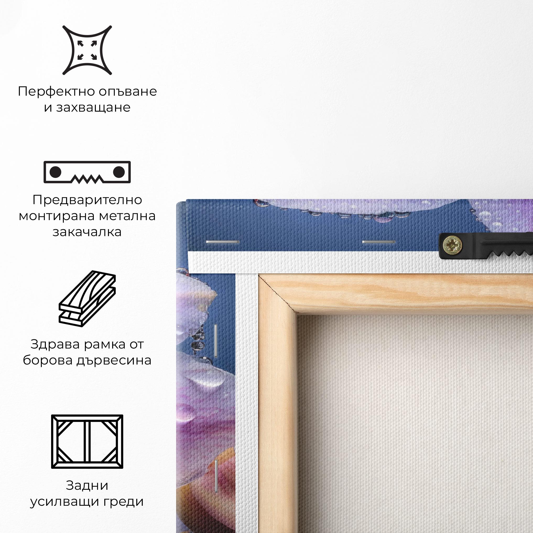 Картина на платно Orchid In Rain mockup 5