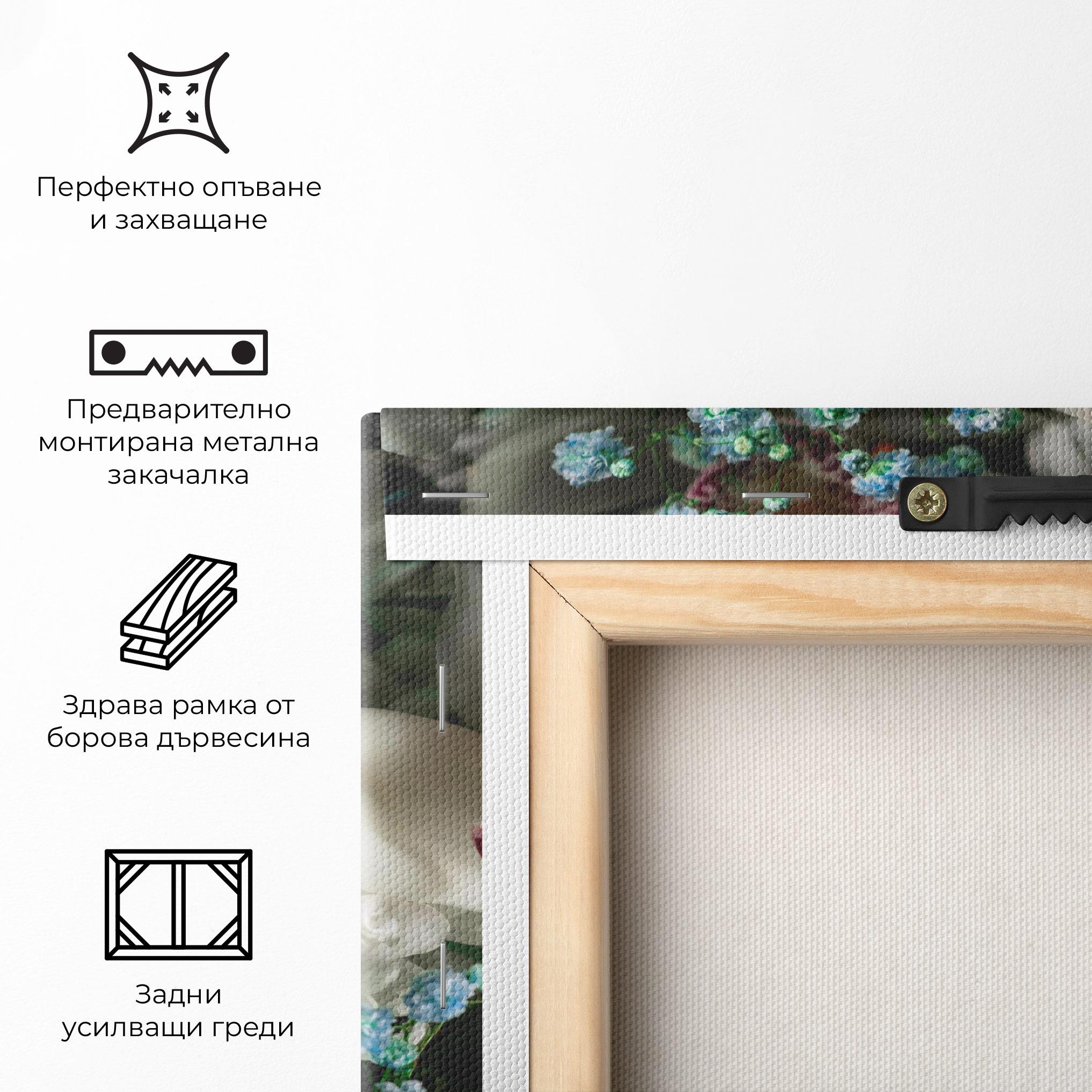 Картина на платно Orchid In Vase mockup 5