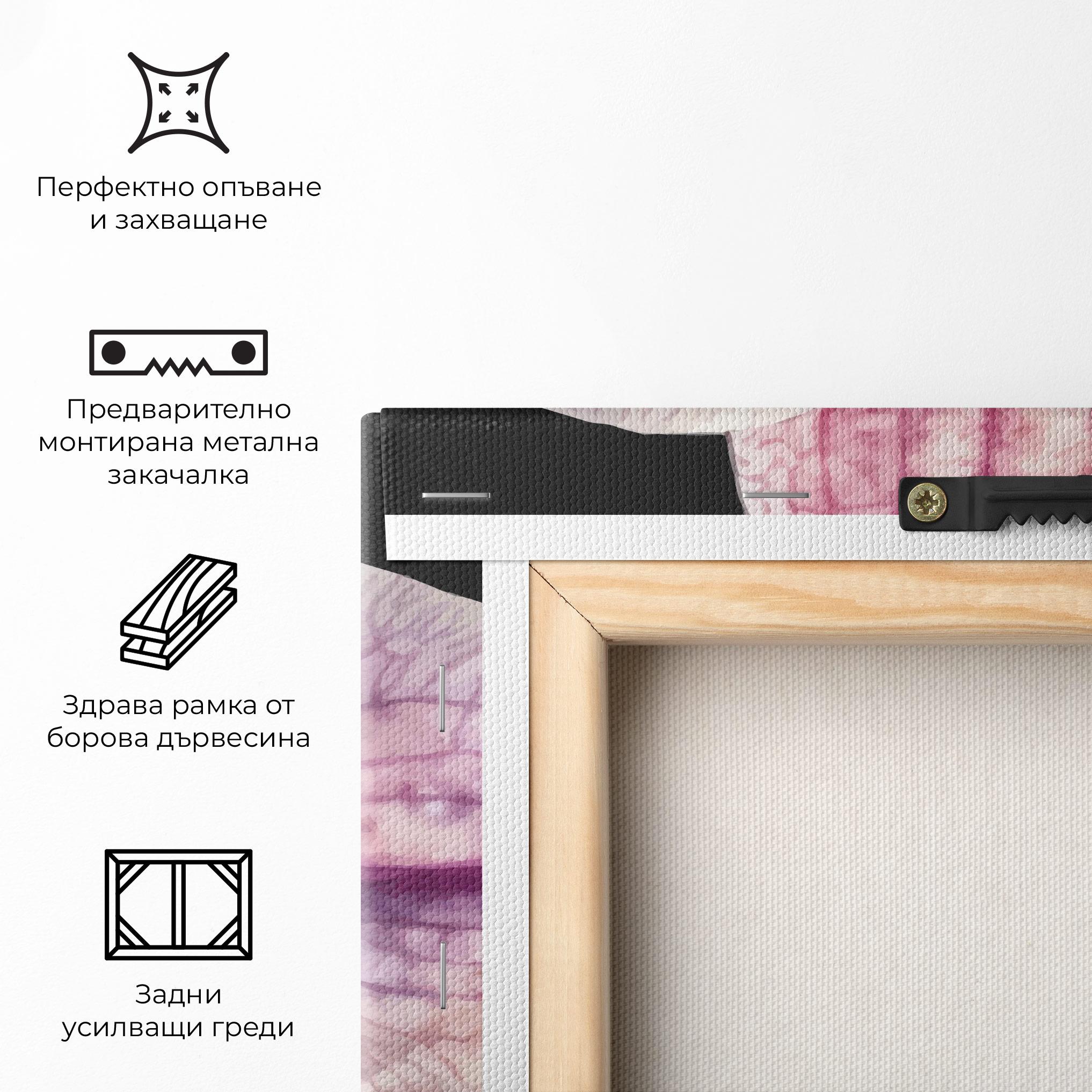 Картина на платно Painted Orchid mockup 5