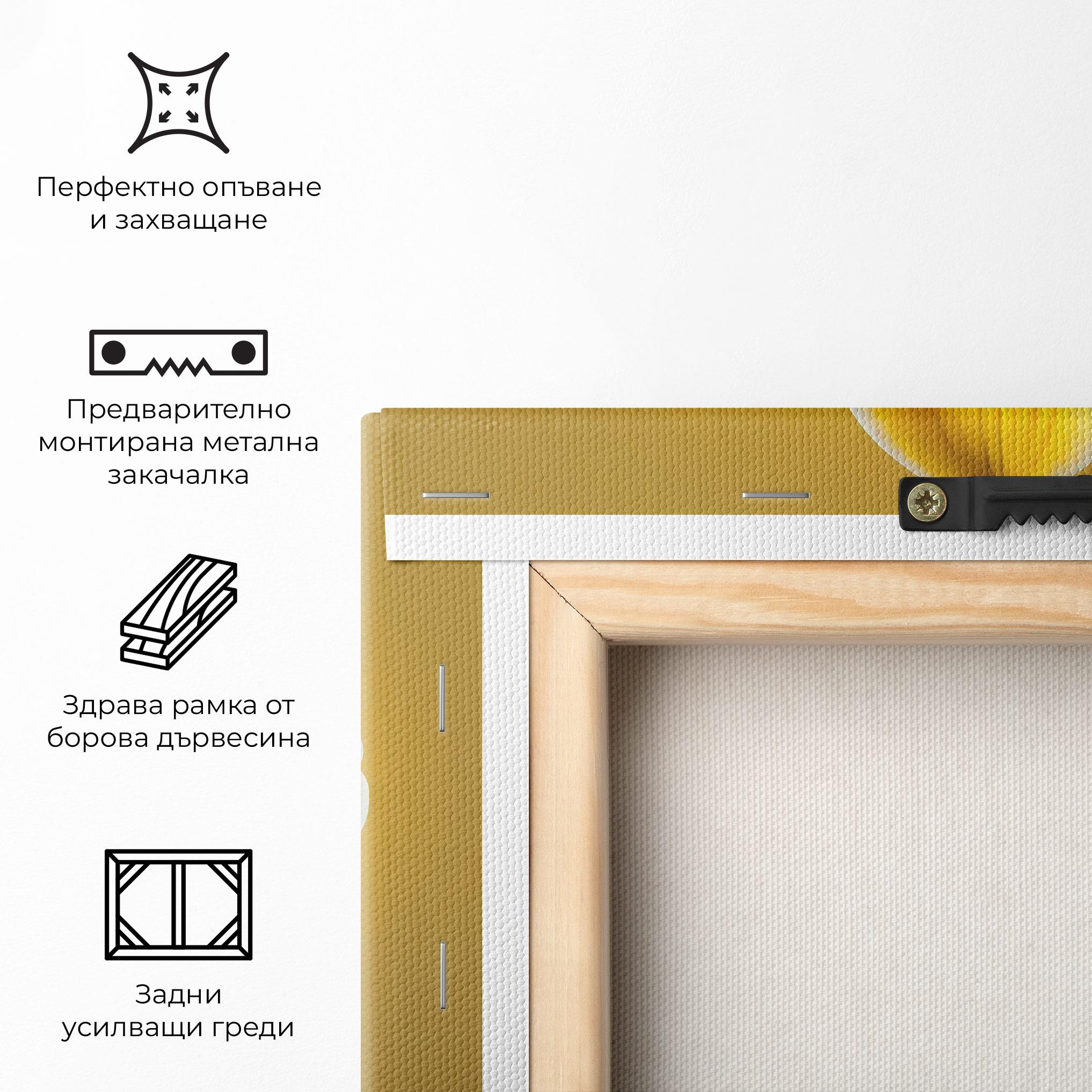 Картина на платно Pastel Yellow Orchid mockup 5