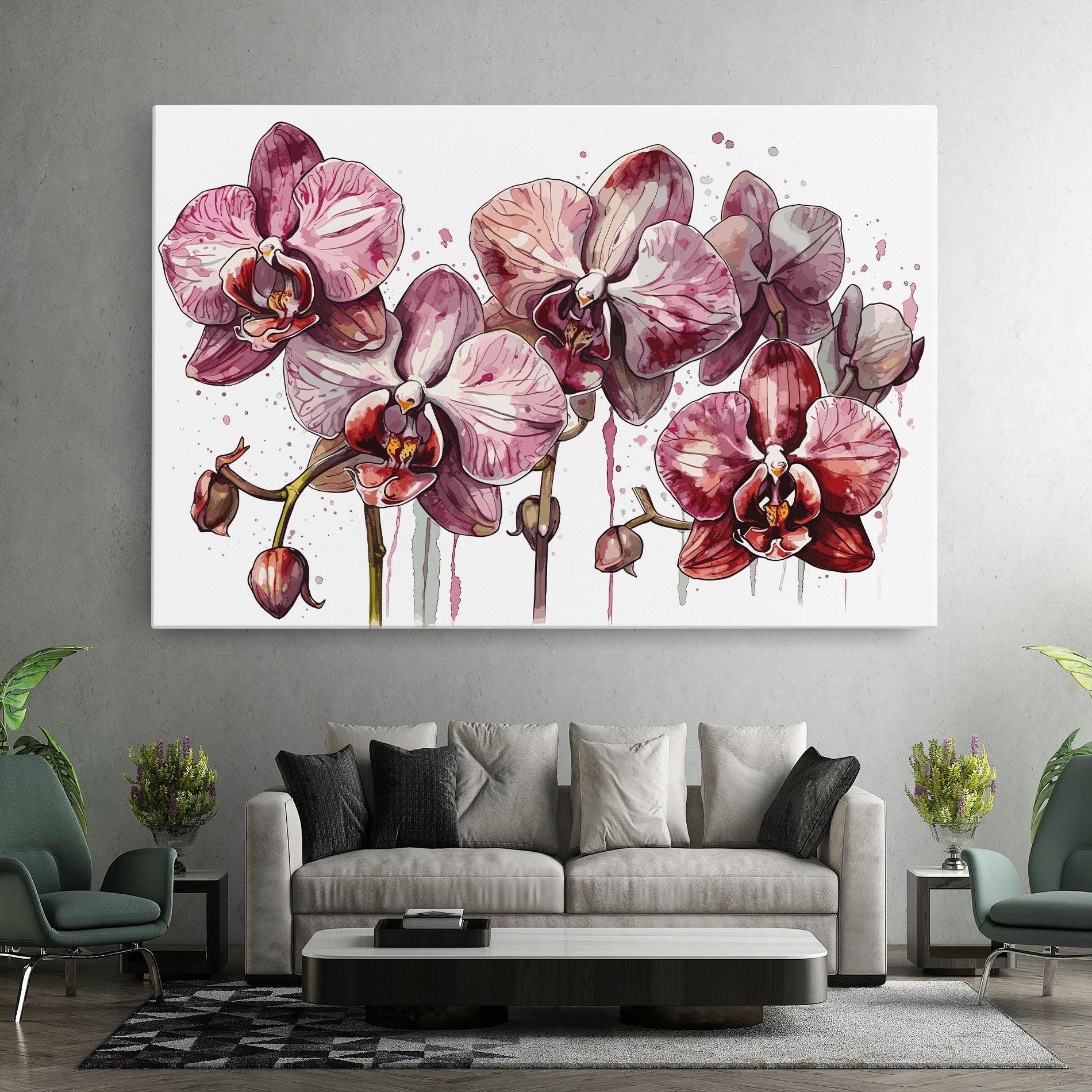 Картина на платно Orchid Art mockup 7