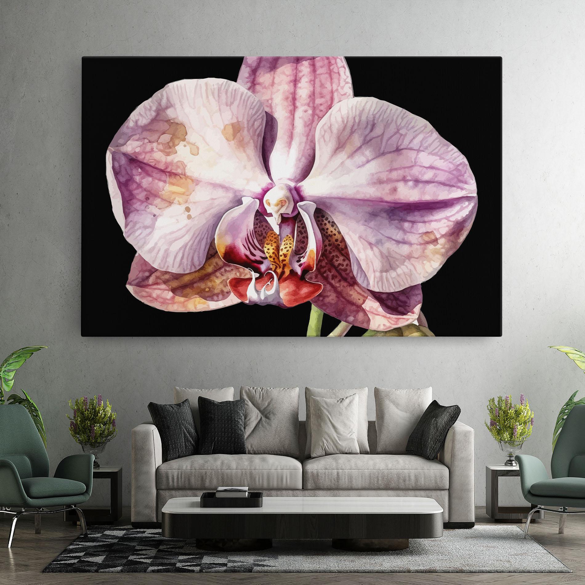 Картина на платно Painted Orchid mockup 7