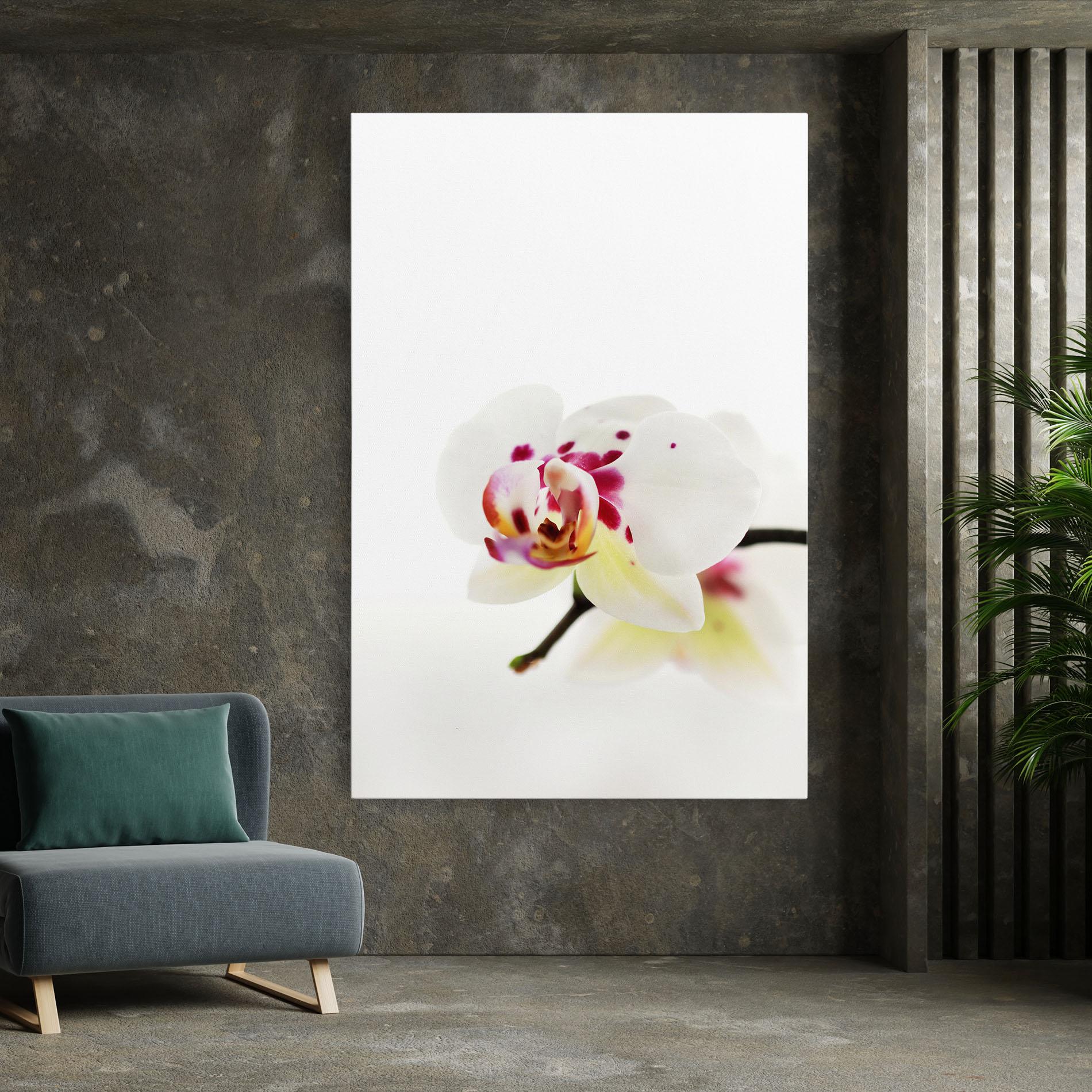 Картина на платно Clean White Orchid mockup 7